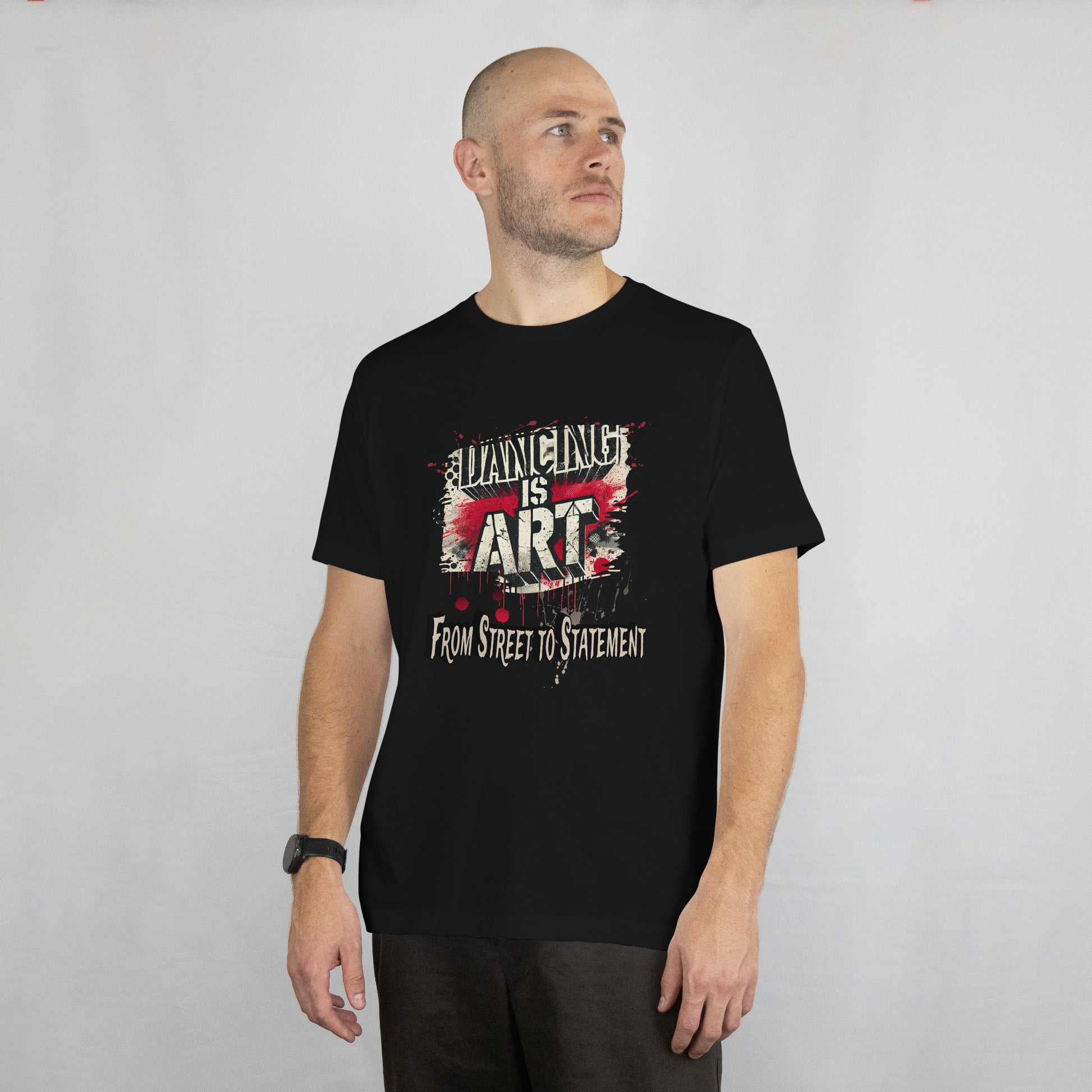 Dancing is Art Unisex Cotton Crew Tee, Perfect for Dance Lovers, Art Enthusiasts, Gift for Dancers, Creative Expression, Street Art Apparel