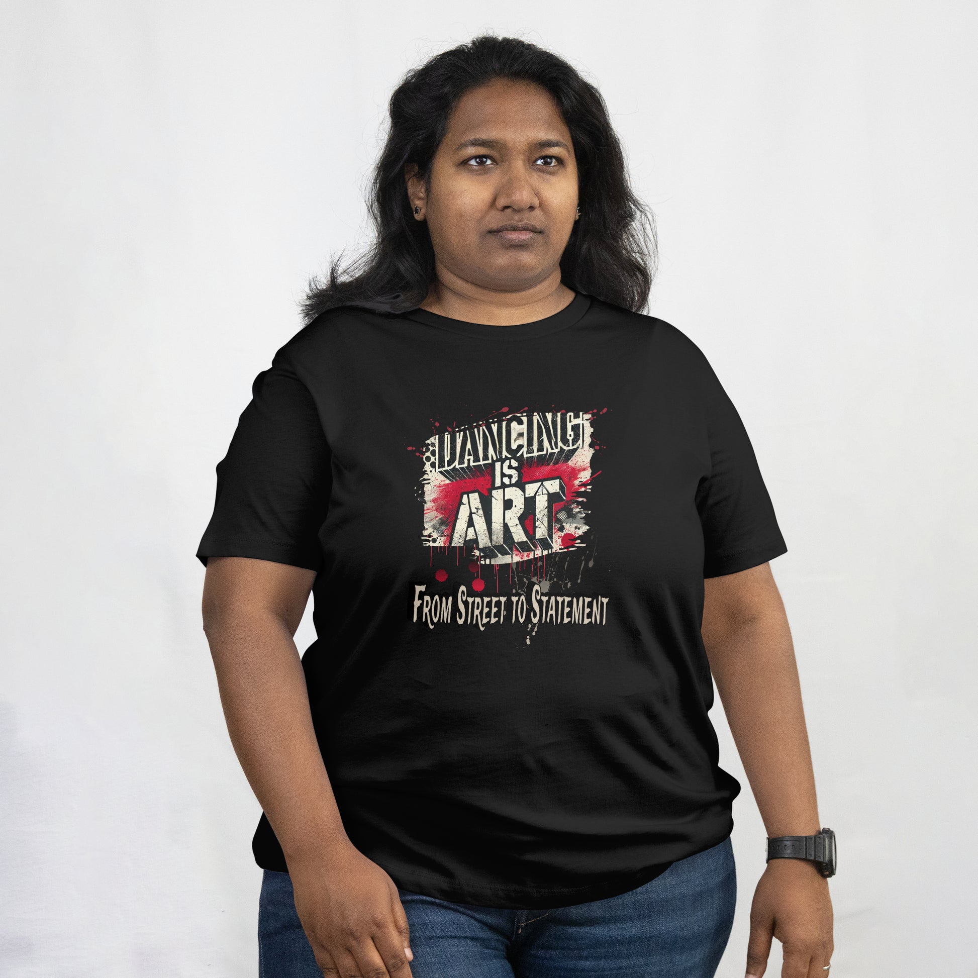 Dancing is Art Unisex Cotton Crew Tee, Perfect for Dance Lovers, Art Enthusiasts, Gift for Dancers, Creative Expression, Street Art Apparel