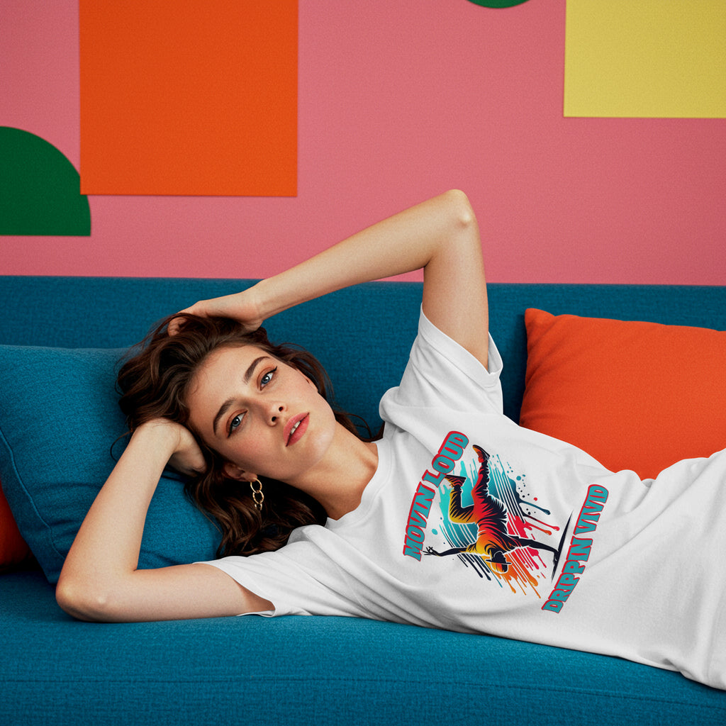 Movin Loud. Drippin Vivid. Urban Flow Graphic - Breakdancer Tee