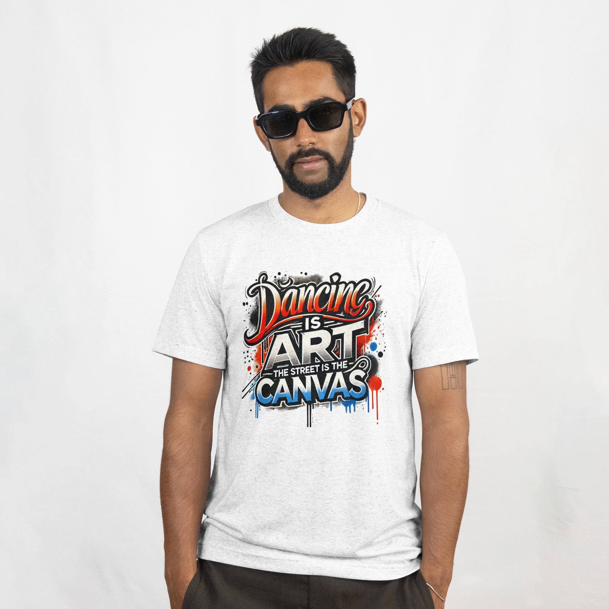 Dancing is Art Unisex Cotton Crew Tee - Comfortable Streetwear, Gift for Dancers, Inspirational Tee, Art Lover Apparel, Casual Outfit