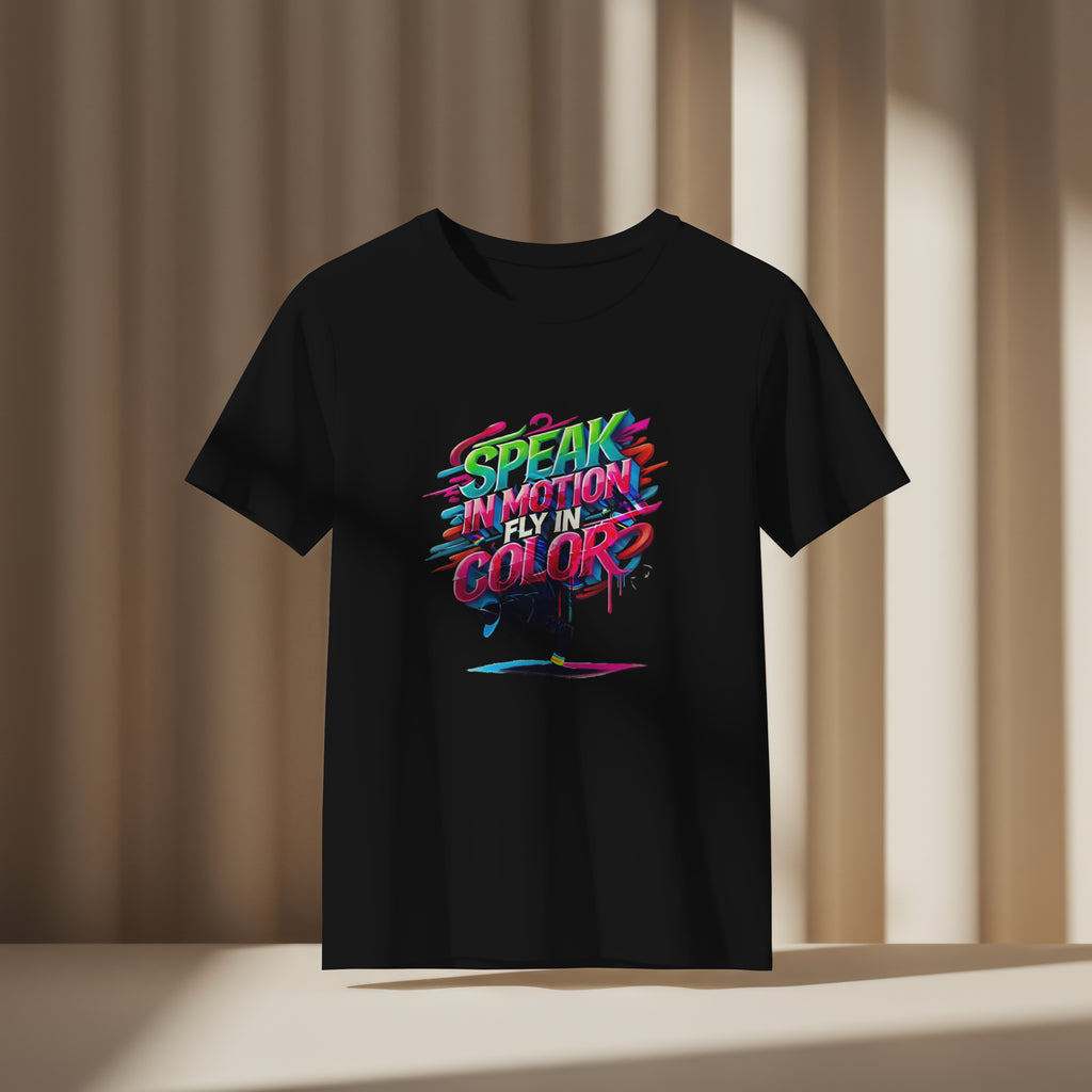 Electric Silence Tee - SPEAK IN MOTION, FLY IN COLOR