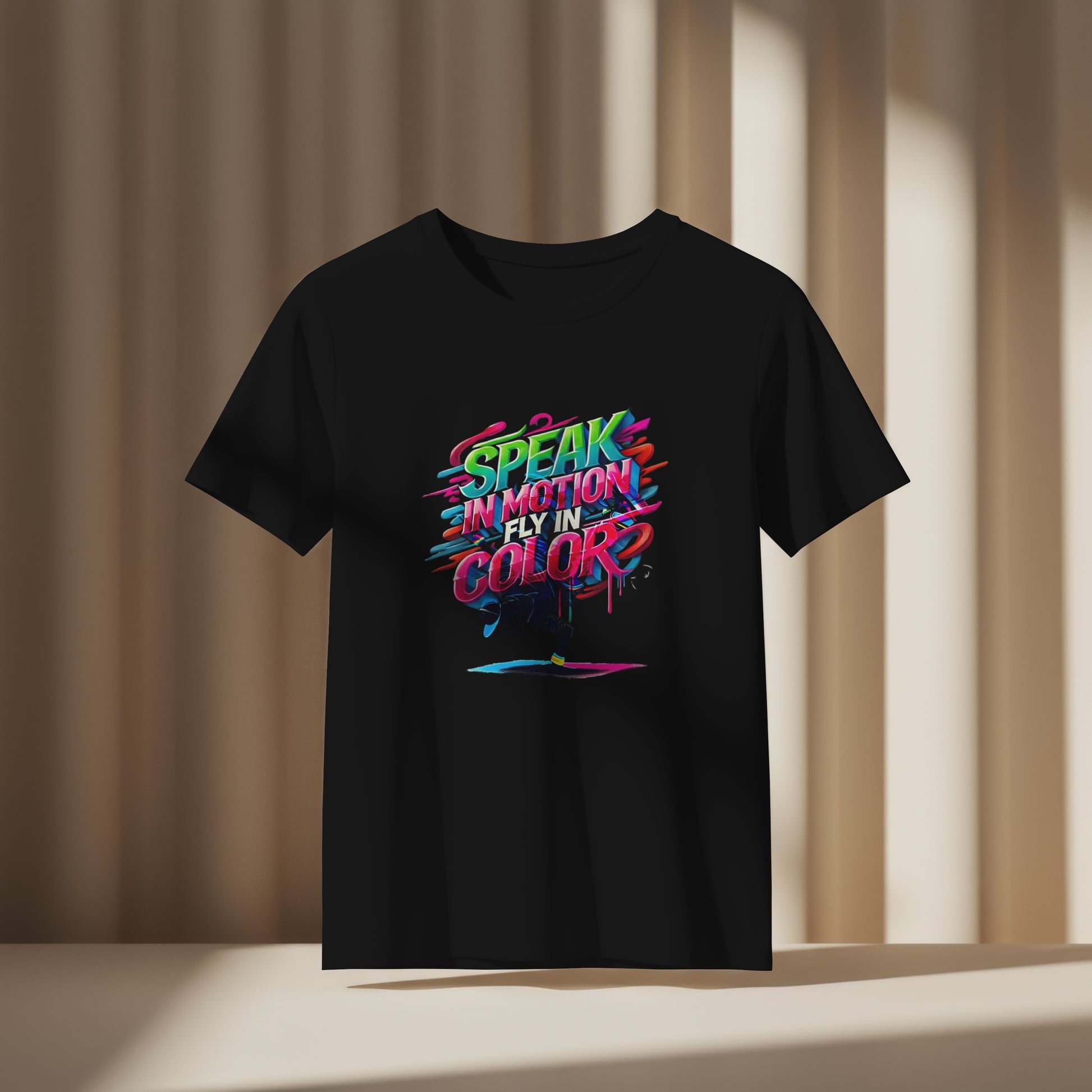 Electric Silence Tee - SPEAK IN MOTION, FLY IN COLOR
