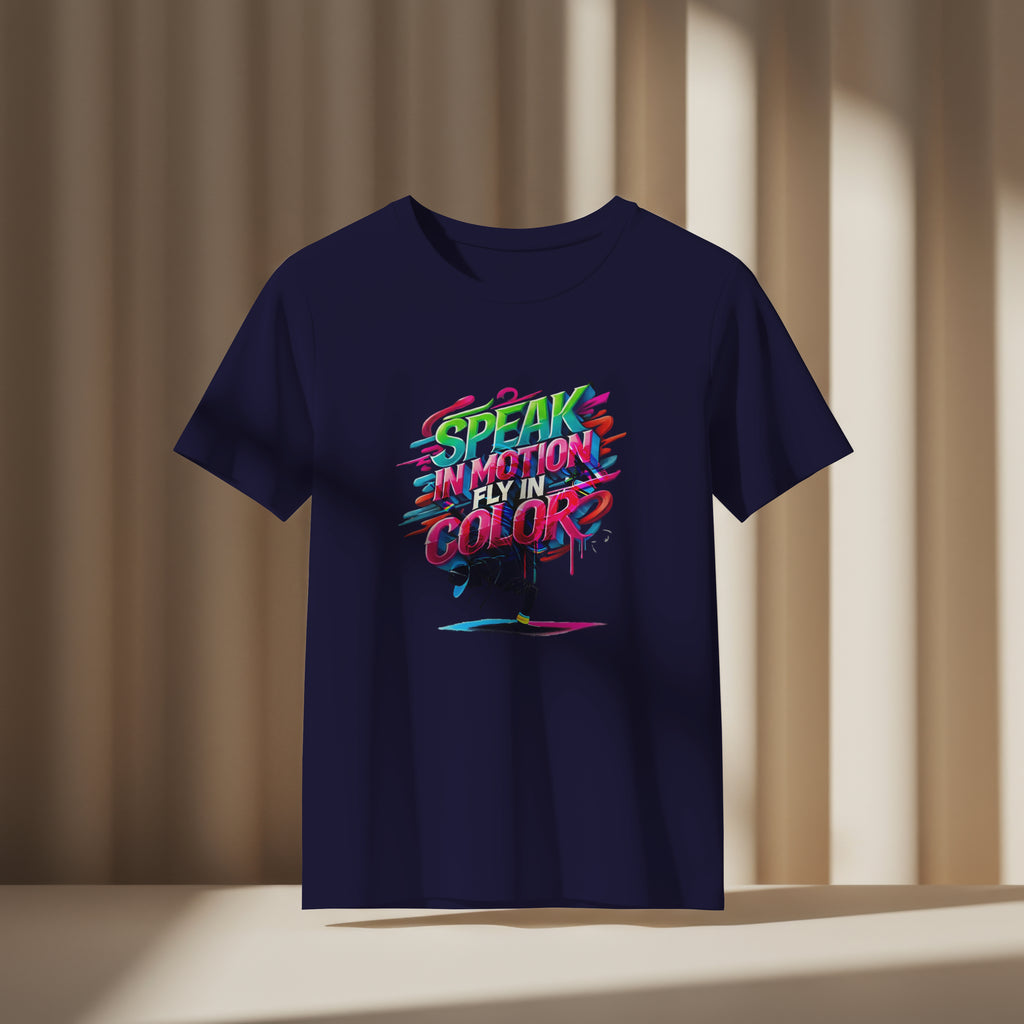 Electric Silence Tee - SPEAK IN MOTION, FLY IN COLOR