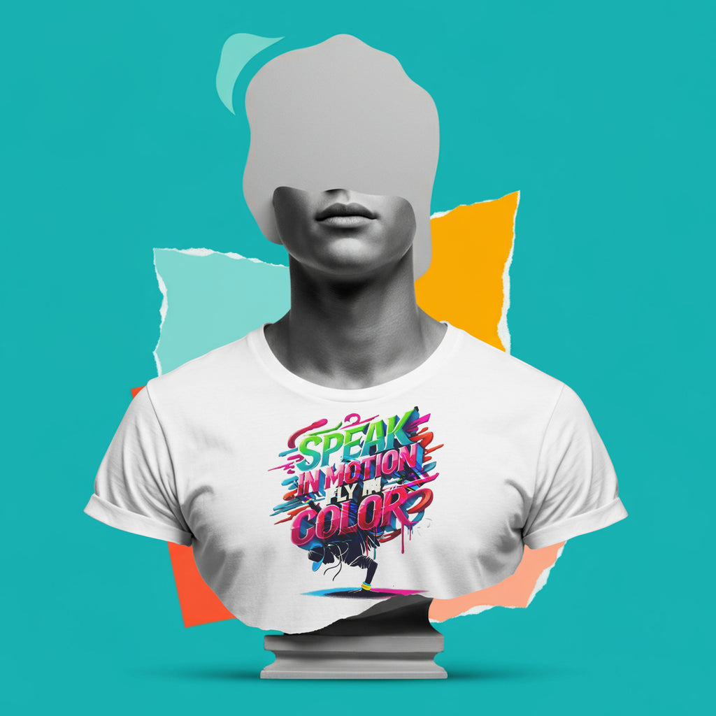 Electric Silence Tee - SPEAK IN MOTION, FLY IN COLOR