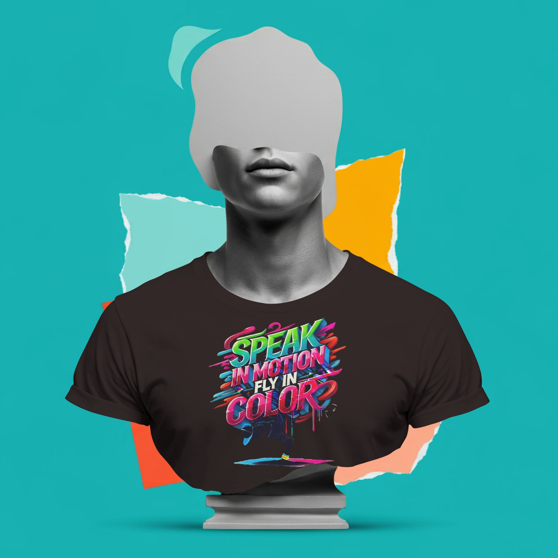 Electric Silence Tee - SPEAK IN MOTION, FLY IN COLOR