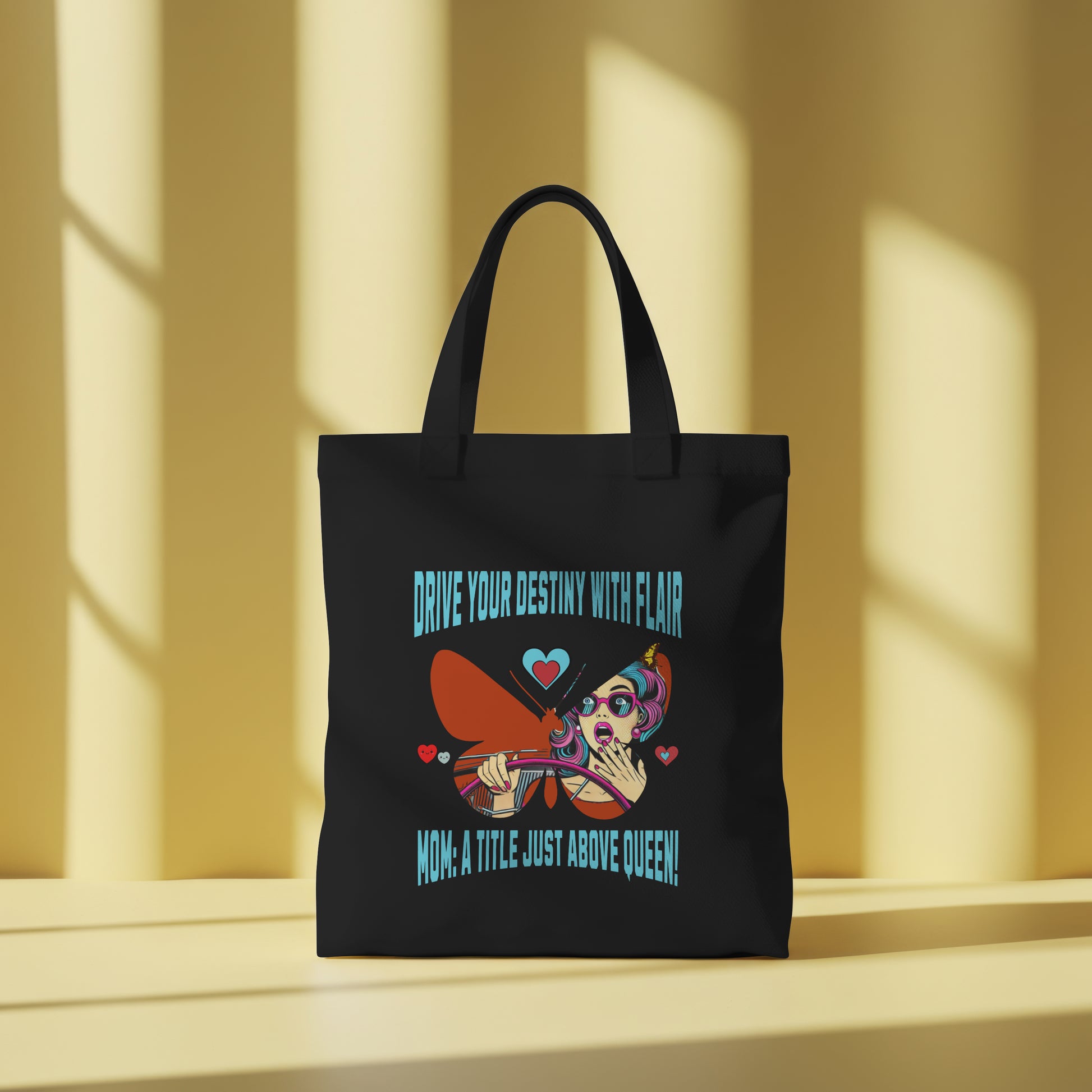 Inspired Organic Canvas Tote Bag - Drive Your Destiny, Eco-Friendly Shopping, Bohemian Style, Gift for Her, Sustainable Accessory