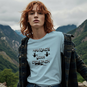 Navigating Your True Path Unisex Cotton Crew Tee, Funny T-Shirt, Gift for Friends, Casual Wear, Quirky Outfit, Everyday Style