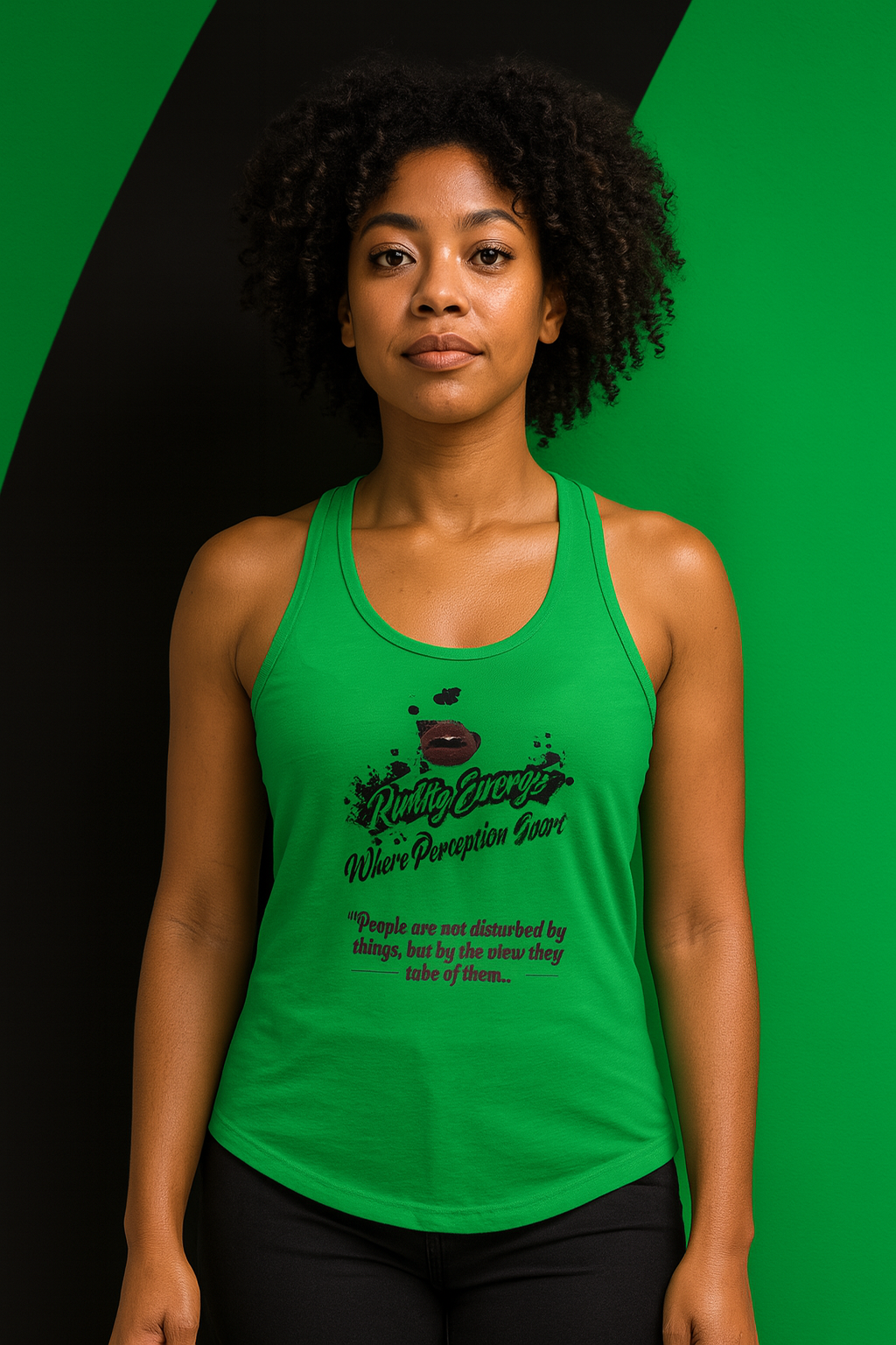 Racerback Tank, Inspirational Workout Top, Motivational Fitness Apparel, Gift for Her, Stand Out in Style