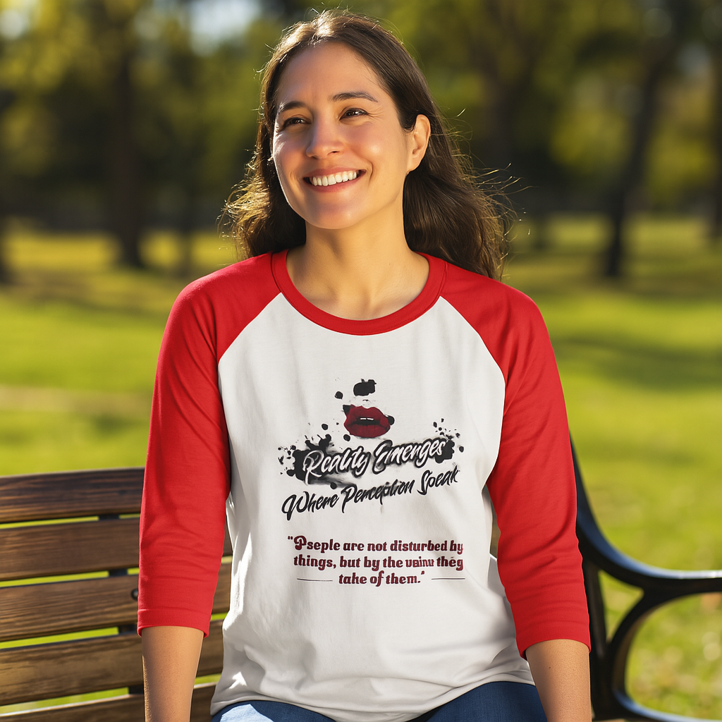 Three-Quarter Sleeve Raglan T-Shirt, Quote Tee, Motivational Shirt, Gift for Her, Unisex Casual Wear