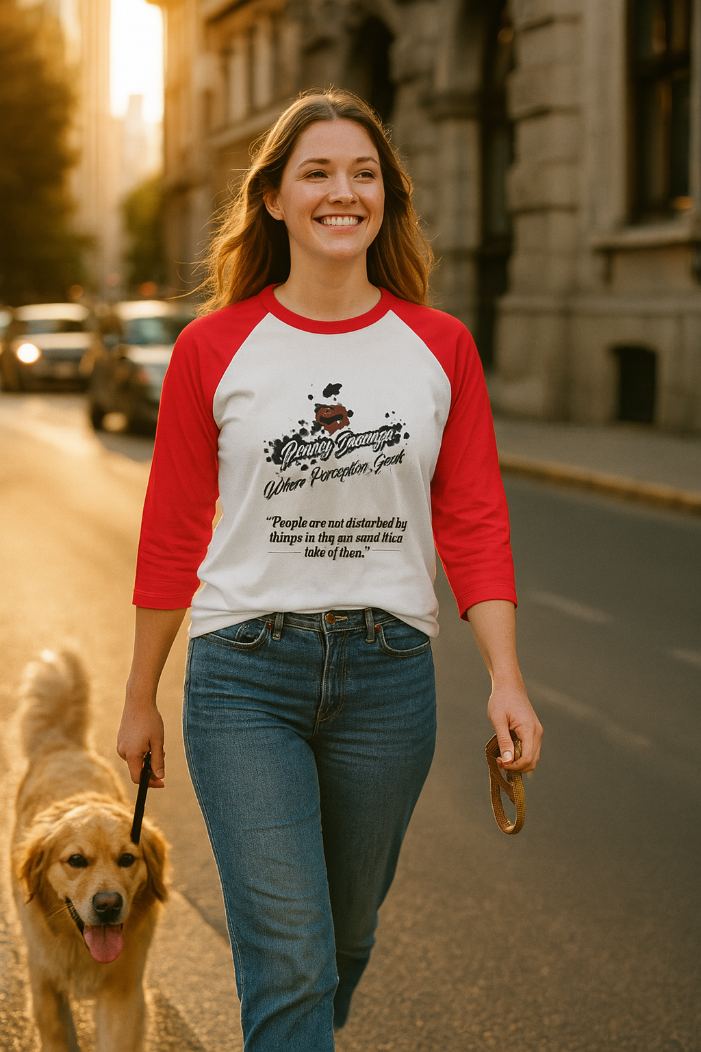 Three-Quarter Sleeve Raglan T-Shirt, Quote Tee, Motivational Shirt, Gift for Her, Unisex Casual Wear