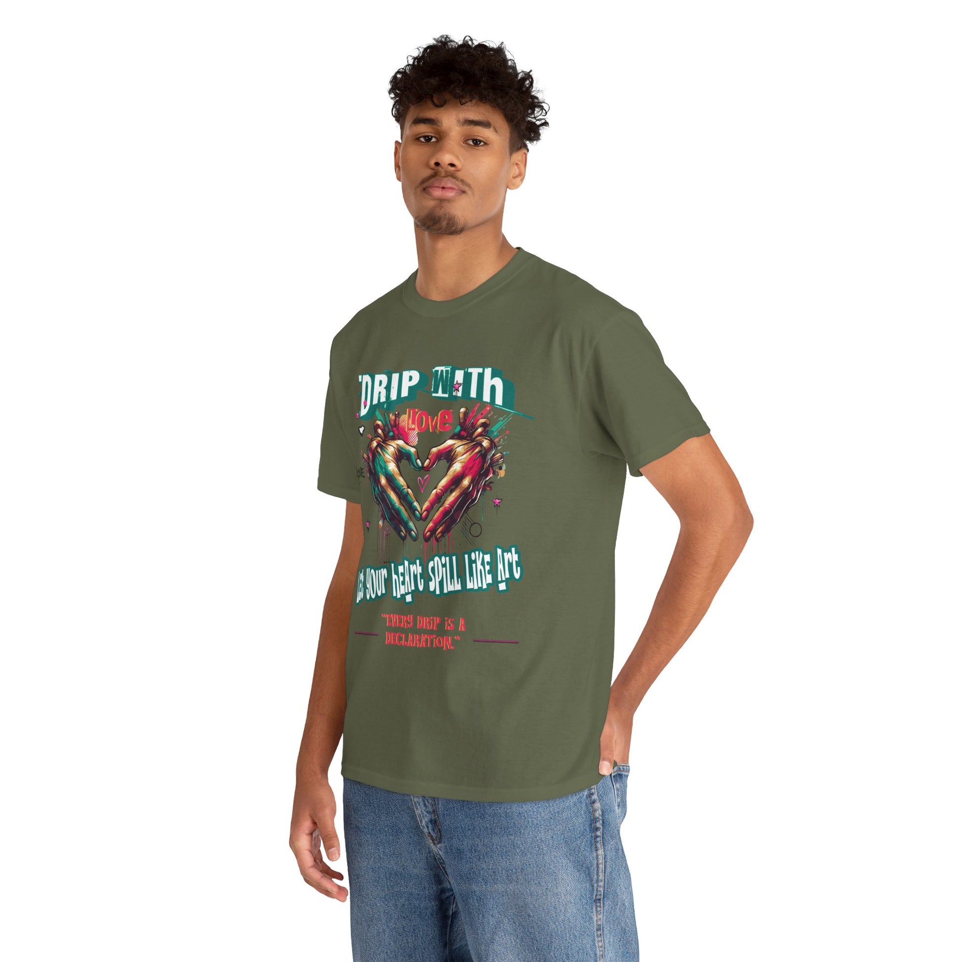 Graphic Tee: DRIP WITH Love Streetwear Design