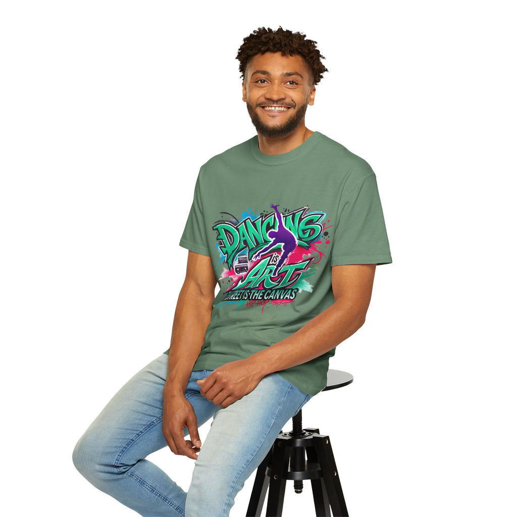 Artistic Dance T-Shirt, Urban Dance Tee, Street Art Apparel, Gift for Dancers, Graffiti Shirt, Colorful Expression Tee