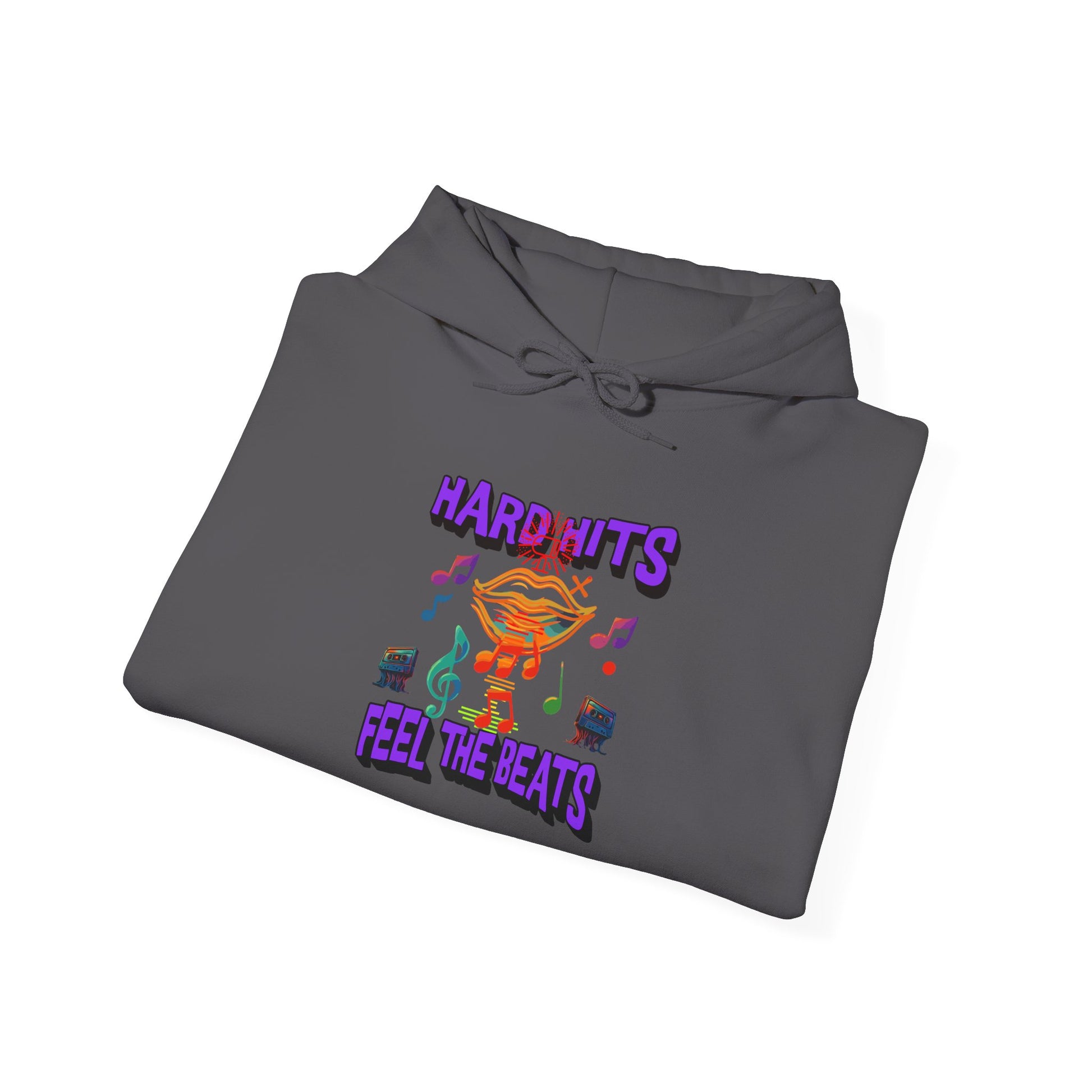 Music Vibes Hooded Sweatshirt - Feel the Beats, Unisex Hoodie, Comfortable Sweatshirt, Perfect Gift for Music Lovers, Casual Wear