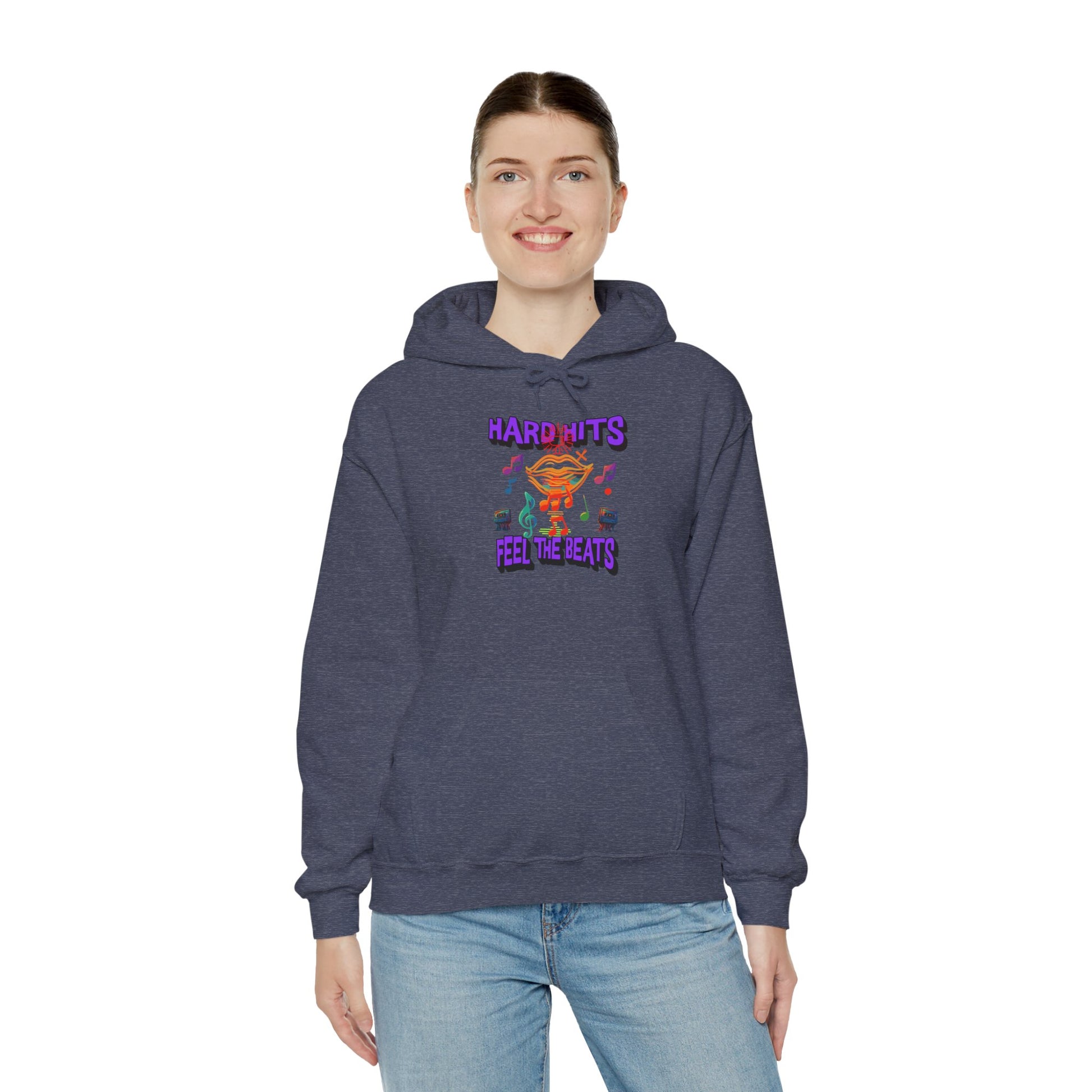Music Vibes Hooded Sweatshirt - Feel the Beats, Unisex Hoodie, Comfortable Sweatshirt, Perfect Gift for Music Lovers, Casual Wear