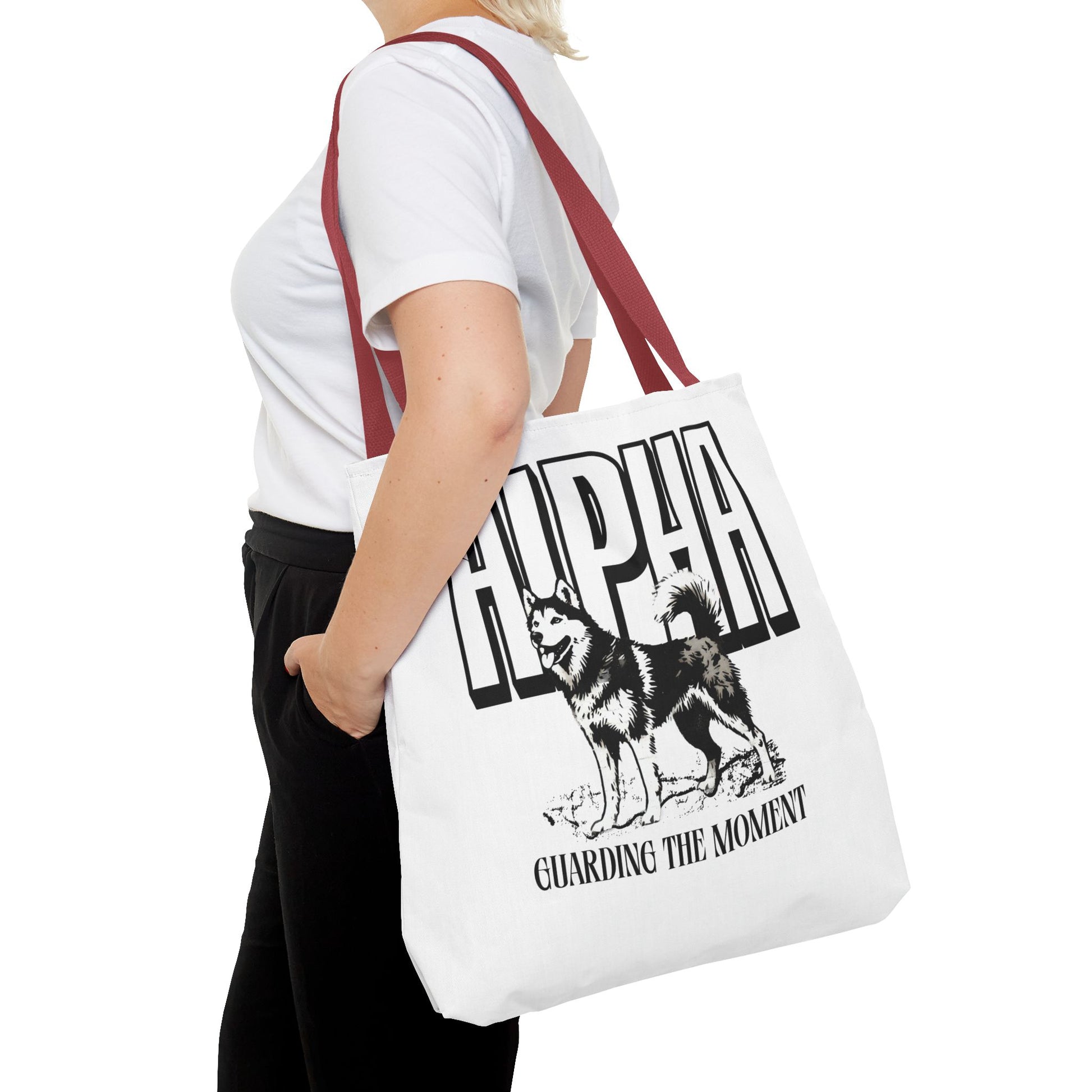 Alpha Dog Tote Bag - Unique Carryall for Dog Lovers, Gift for Pet Owners, Stylish Reusable Bag, Daily Use, Eco-Friendly Shopping