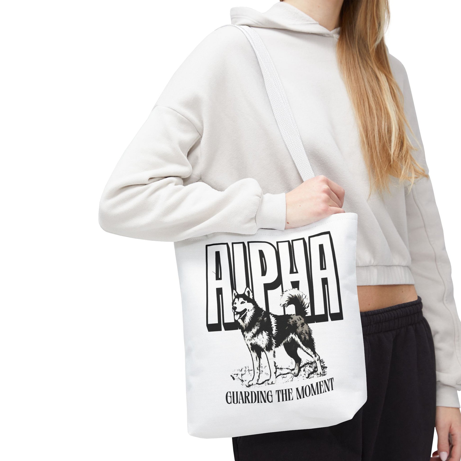 Alpha Dog Tote Bag - Unique Carryall for Dog Lovers, Gift for Pet Owners, Stylish Reusable Bag, Daily Use, Eco-Friendly Shopping