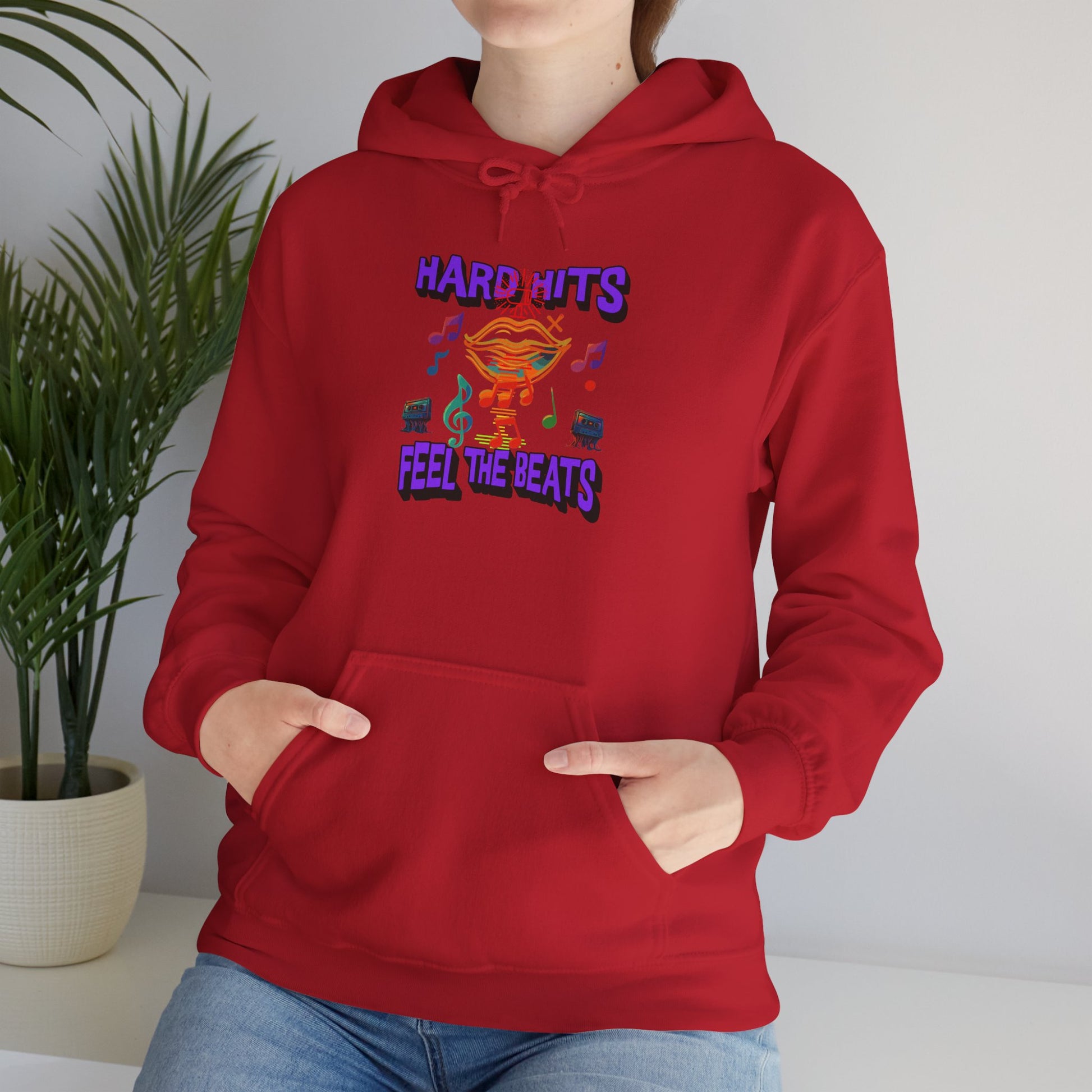 Music Vibes Hooded Sweatshirt - Feel the Beats, Unisex Hoodie, Comfortable Sweatshirt, Perfect Gift for Music Lovers, Casual Wear