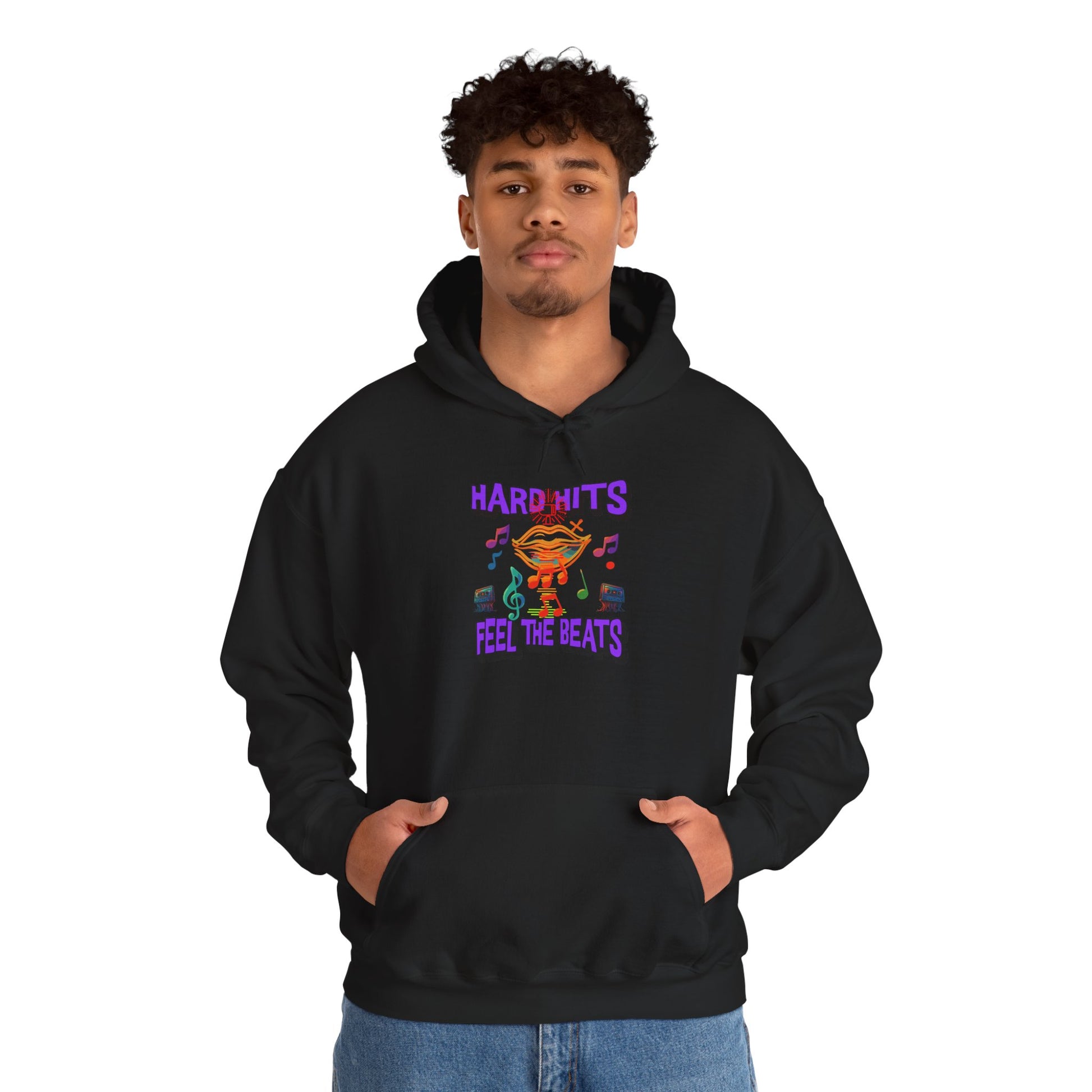 Music Vibes Hooded Sweatshirt - Feel the Beats, Unisex Hoodie, Comfortable Sweatshirt, Perfect Gift for Music Lovers, Casual Wear