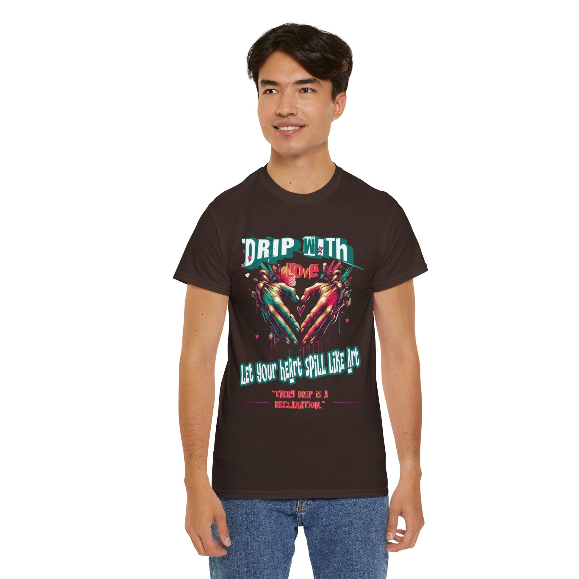 Graphic Tee: DRIP WITH Love Streetwear Design