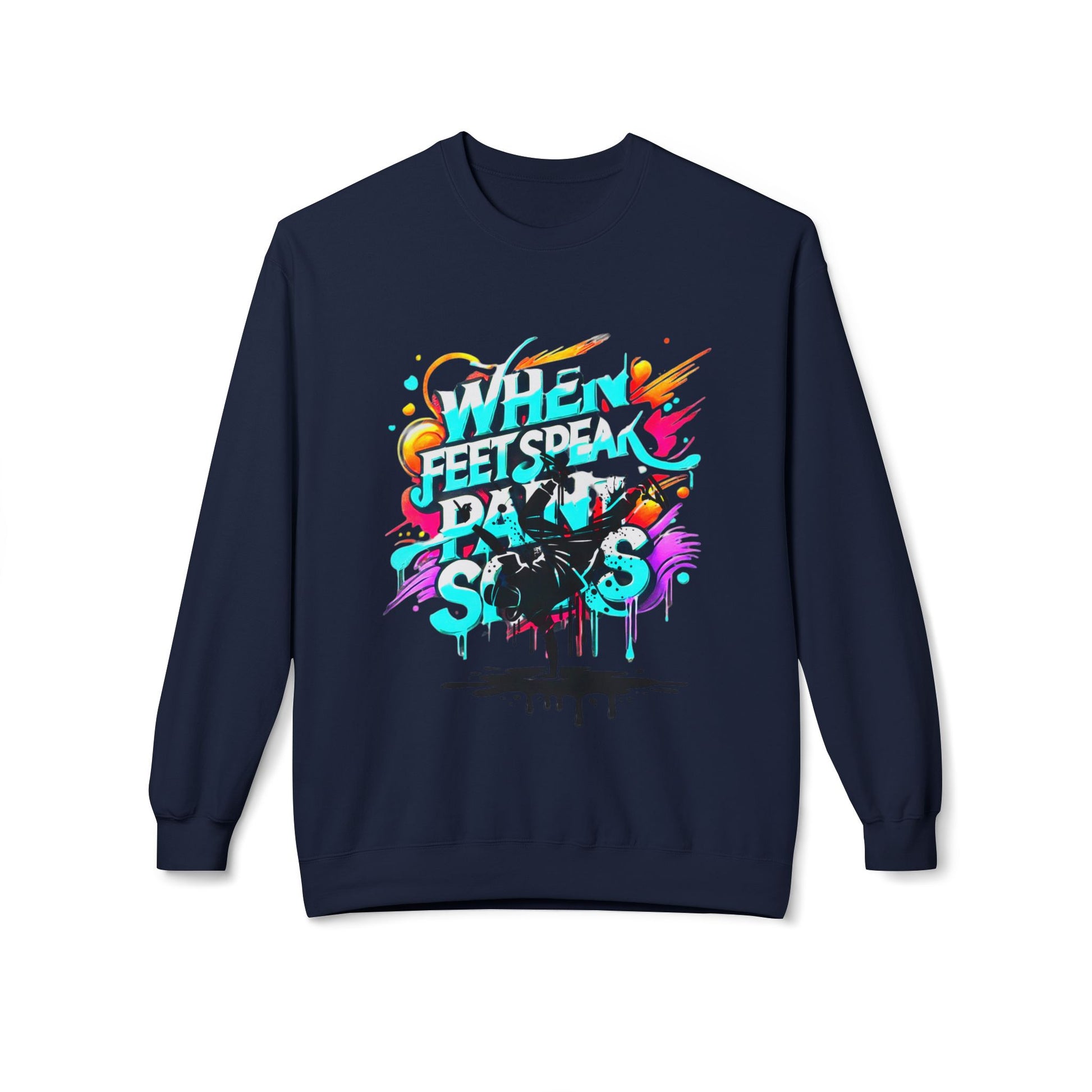 Bold in Motion Sweatshirt, Unisex Fashion Sweatshirt, Art Lover Apparel, Gift for Dancers, Street Art Crew