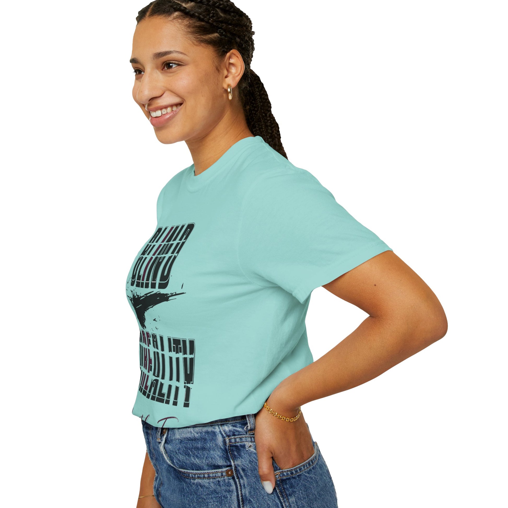 Unisex Garment-Dyed T-shirt with 'Blind to Reality - Clear the Fog' Design, Casual Wear, Gift for Dreamers, Inspirational Tee, [...]