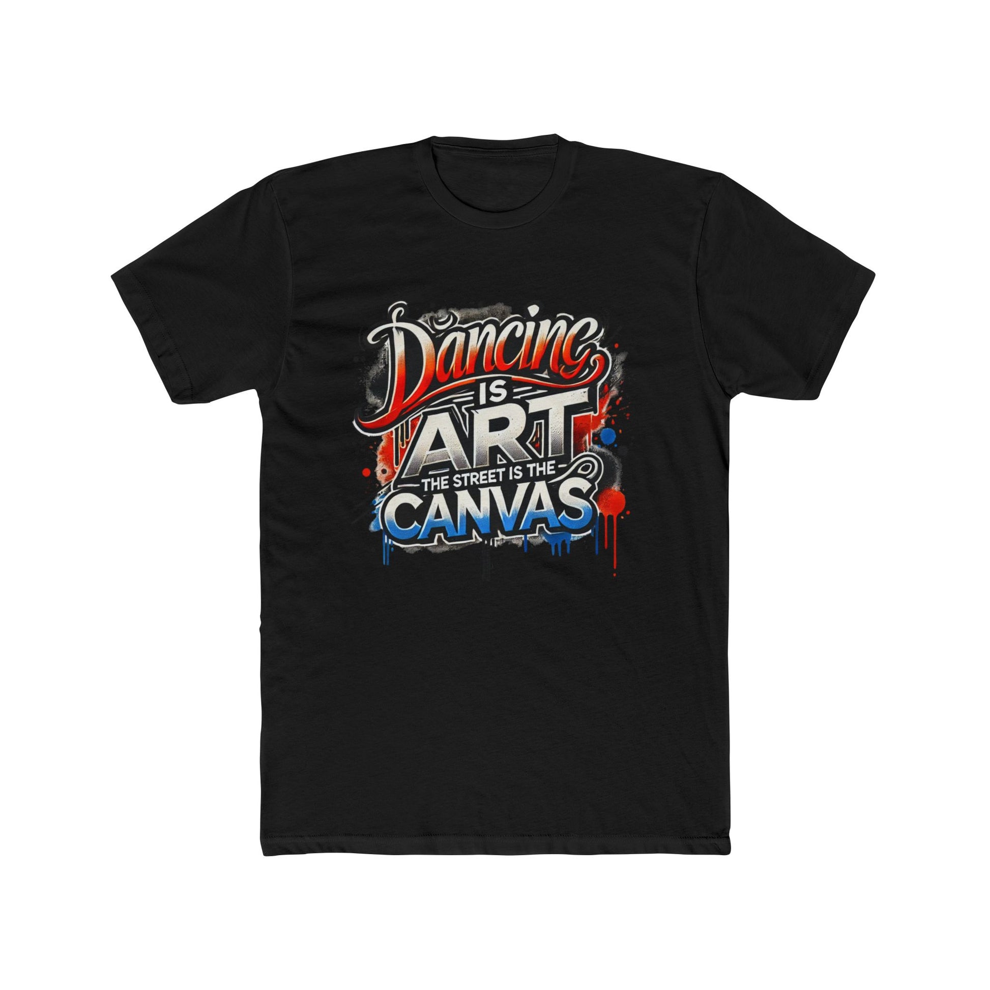 Dancing is Art Unisex Cotton Crew Tee - Comfortable Streetwear, Gift for Dancers, Inspirational Tee, Art Lover Apparel, Casual Outfit