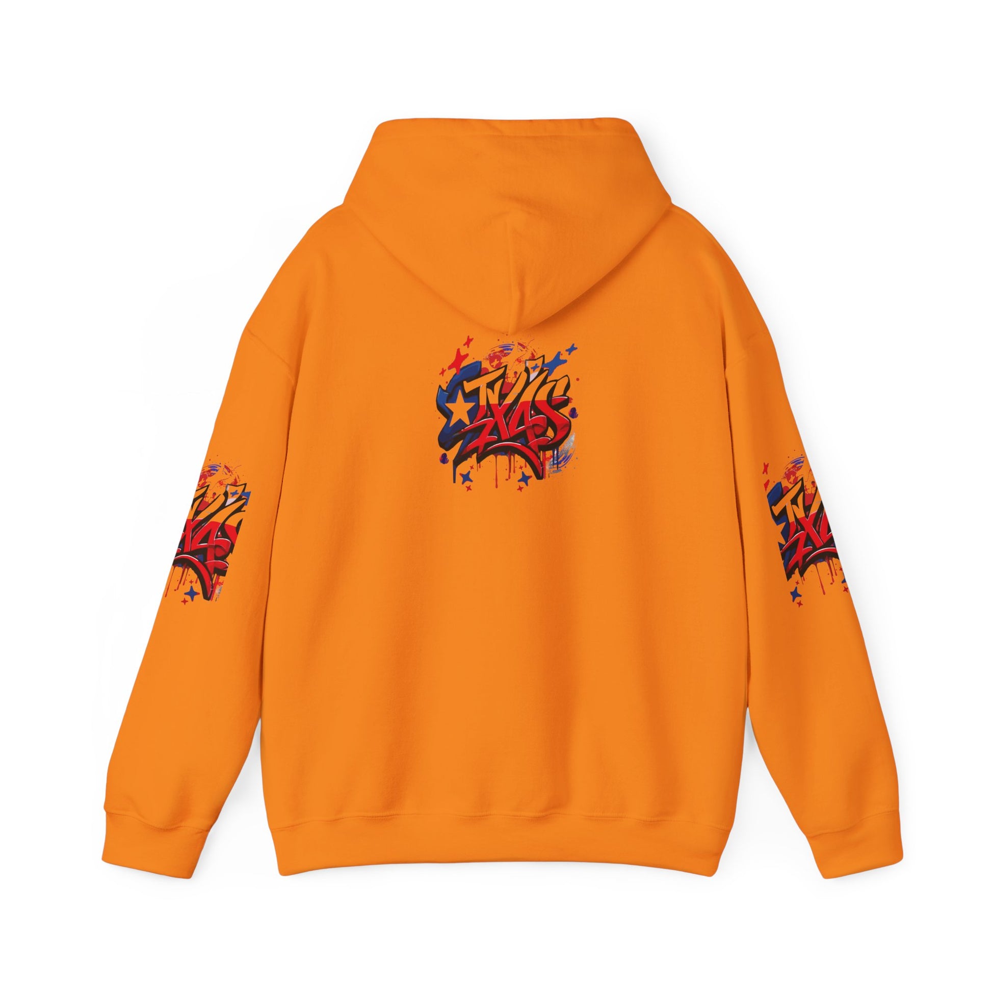 Patriotic Graffiti Hoodie, Cozy Sweatshirt for Casual Wear, Perfect Gift for July 4th, Stylish Streetwear, Unisex Fashion