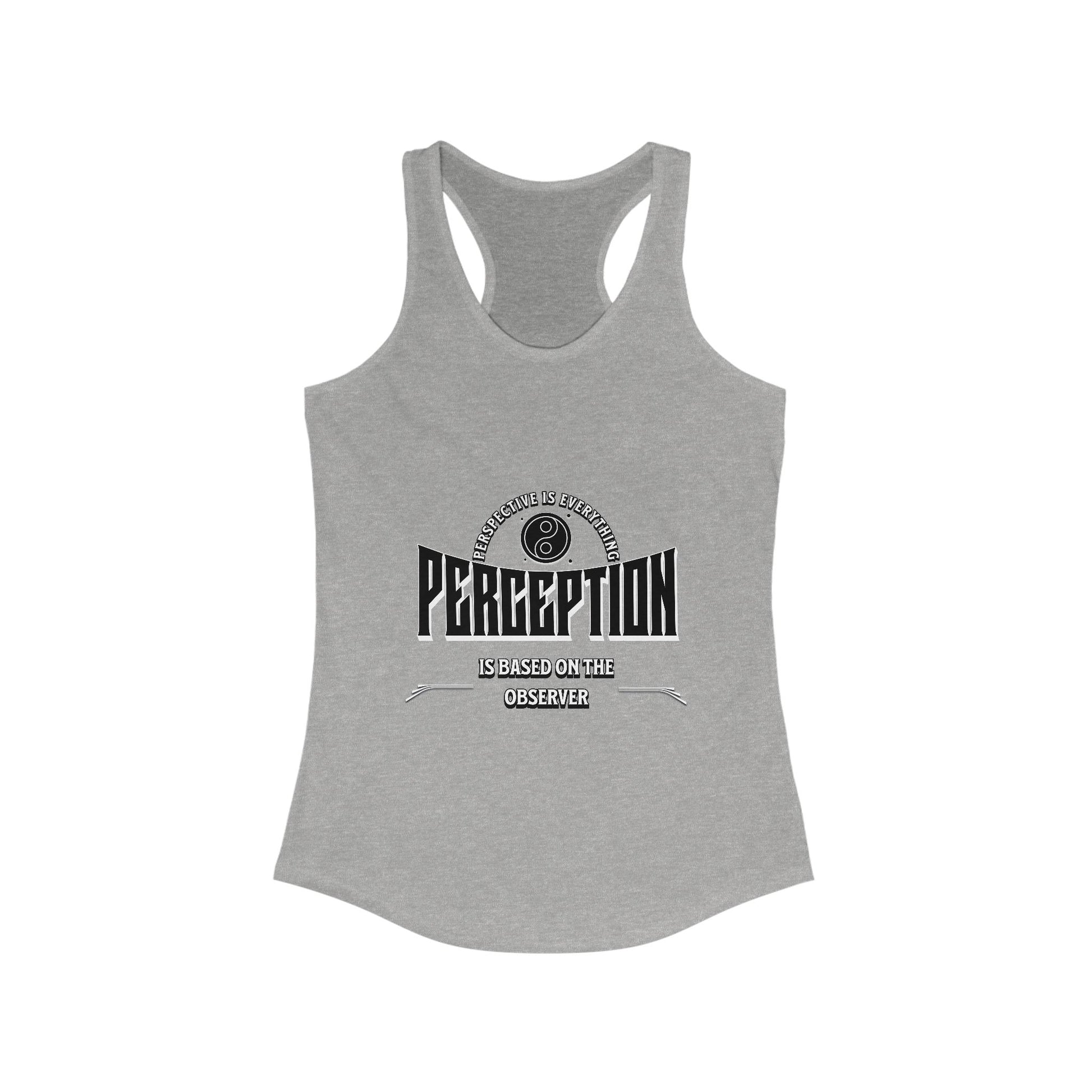 Women's Motivational Racerback Tank Top, Inspirational Workout Tee, Casual Yoga Shirt, Gift for Her, Fitness Apparel