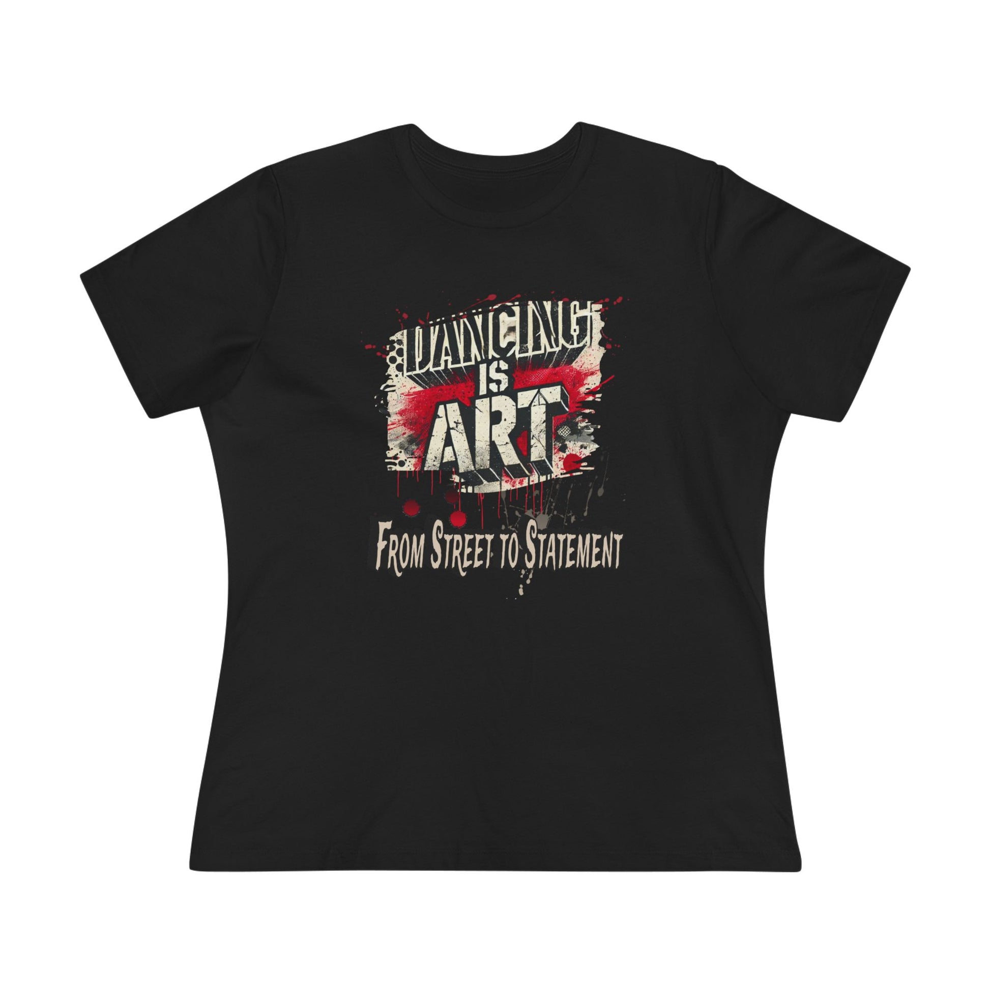 Dancing is Art Cotton Tee, Artistic Women's Shirt, Graphic Dance Top, Unique Gift for Dancers, Trendy Streetwear Tee