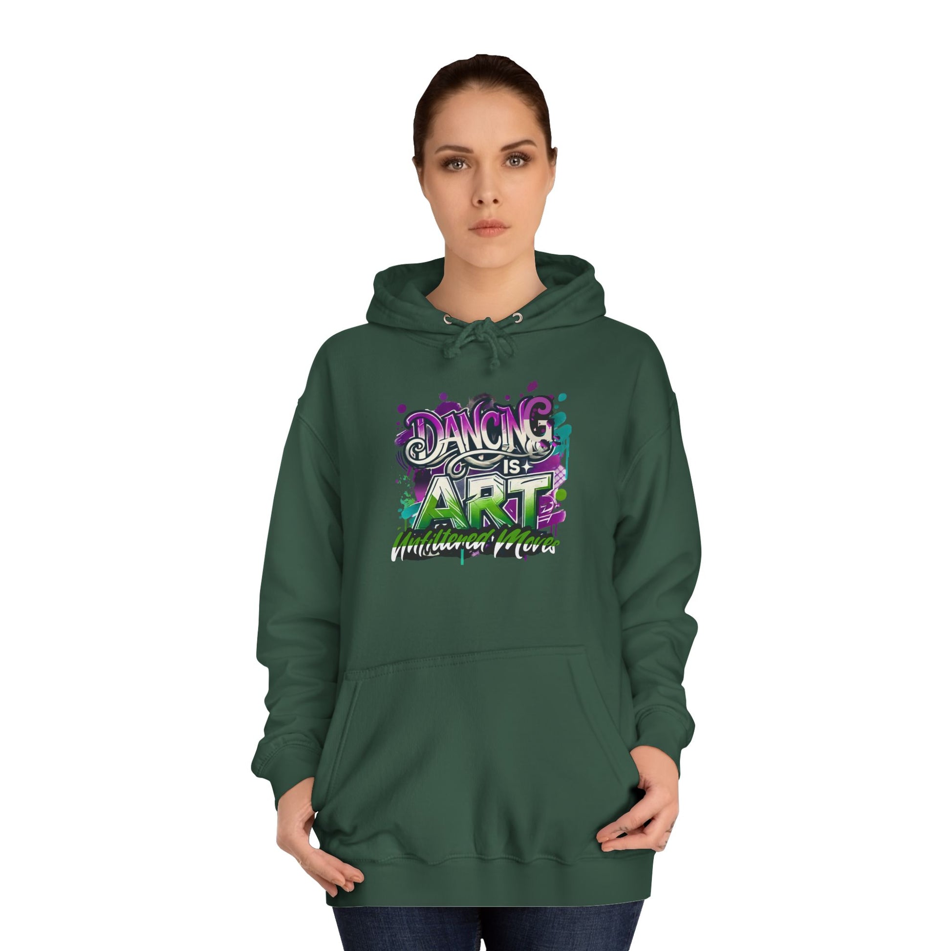 Breakdance Hoodie with Graffiti Typography - Unfiltered Moves