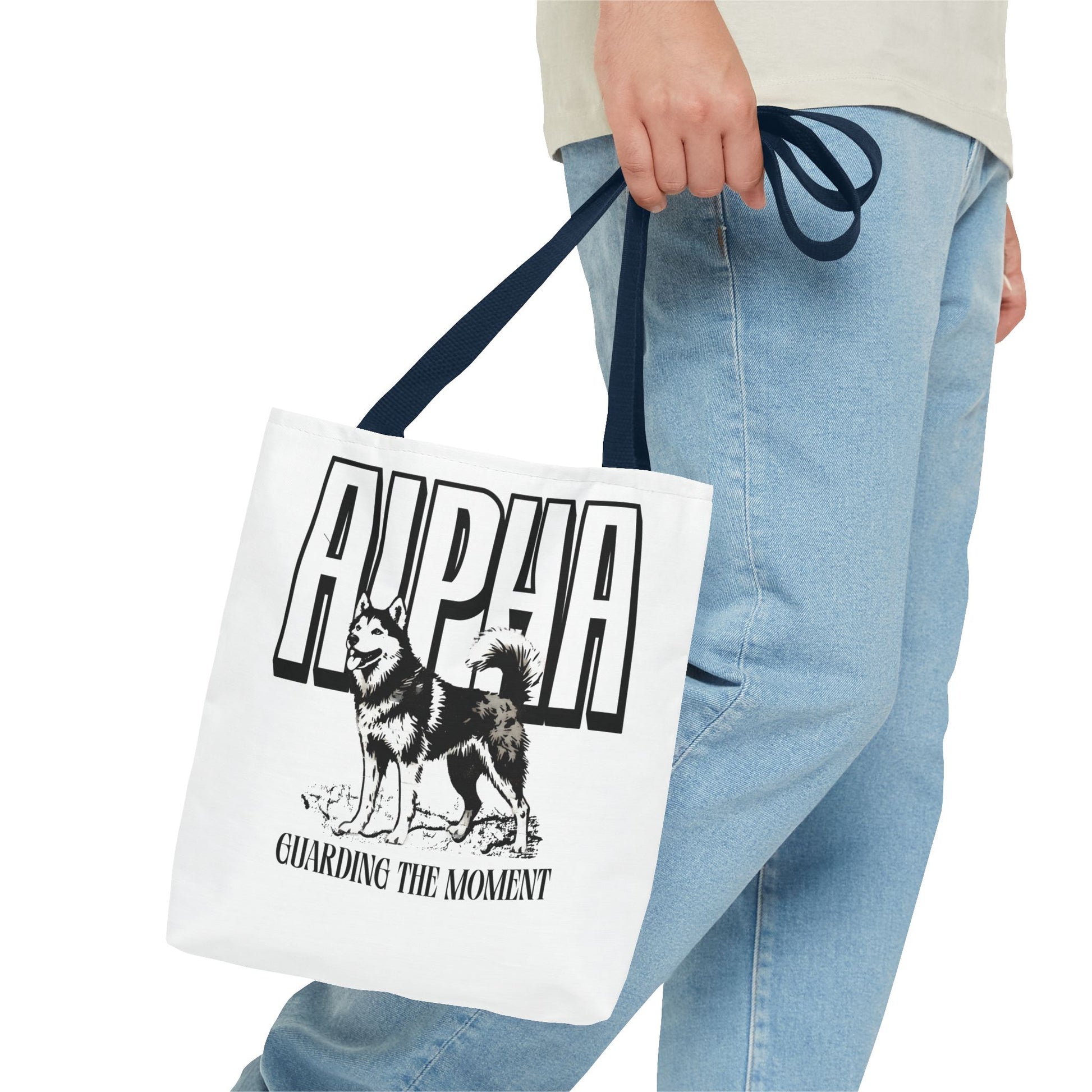 Alpha Dog Tote Bag - Unique Carryall for Dog Lovers, Gift for Pet Owners, Stylish Reusable Bag, Daily Use, Eco-Friendly Shopping