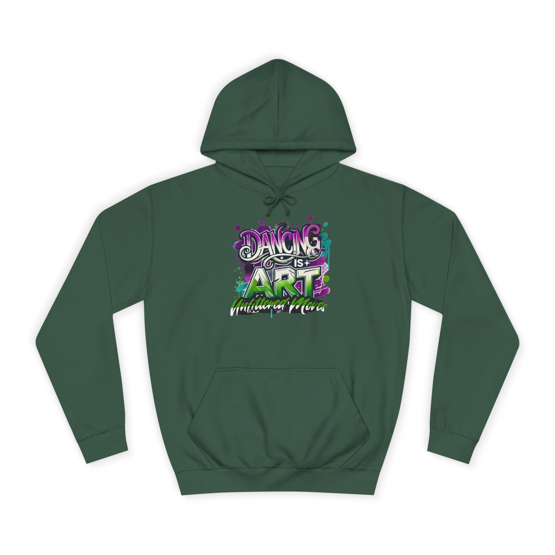 Breakdance Hoodie with Graffiti Typography - Unfiltered Moves