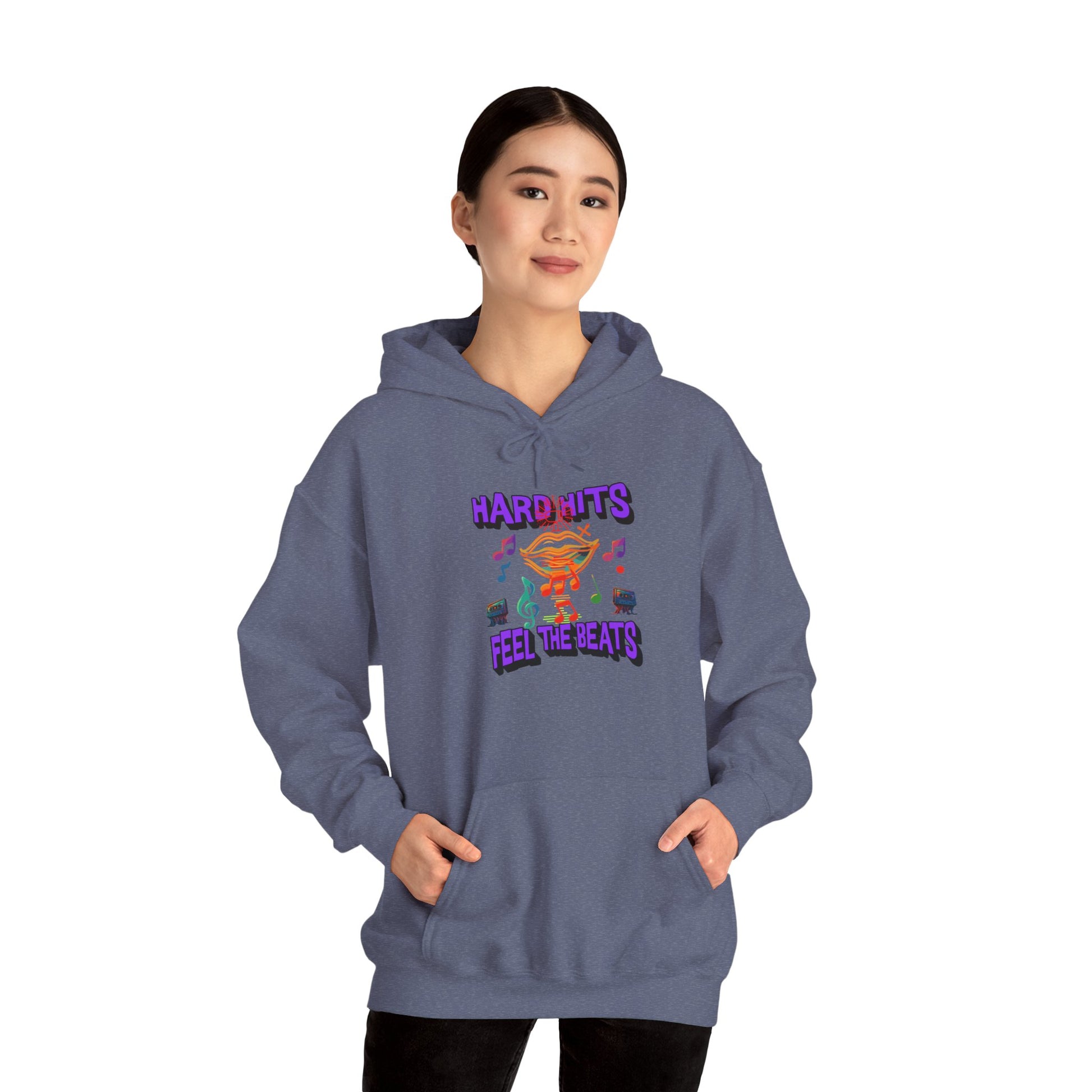 Music Vibes Hooded Sweatshirt - Feel the Beats, Unisex Hoodie, Comfortable Sweatshirt, Perfect Gift for Music Lovers, Casual Wear