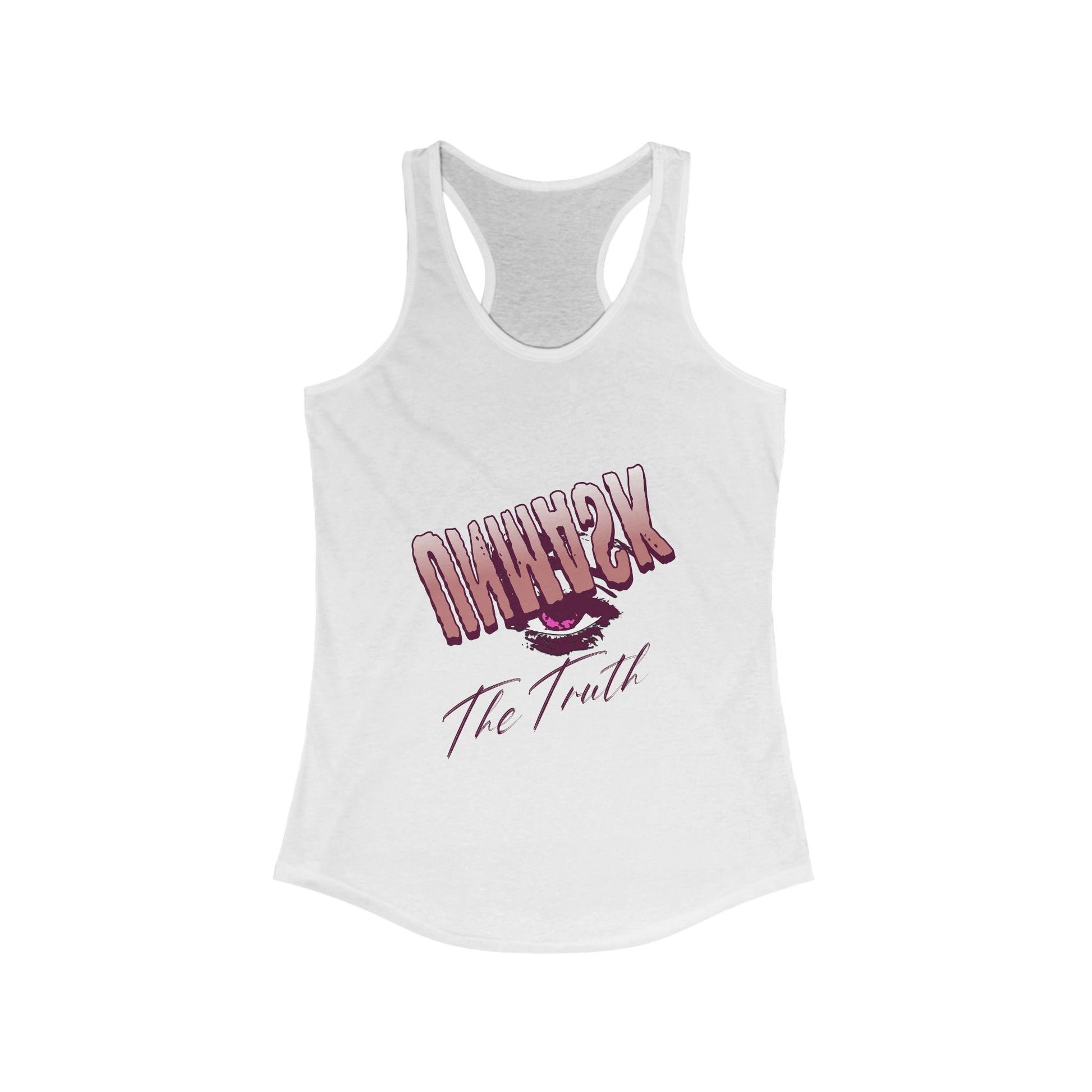 Racerback Tank Eye Whisper Truth Graphic