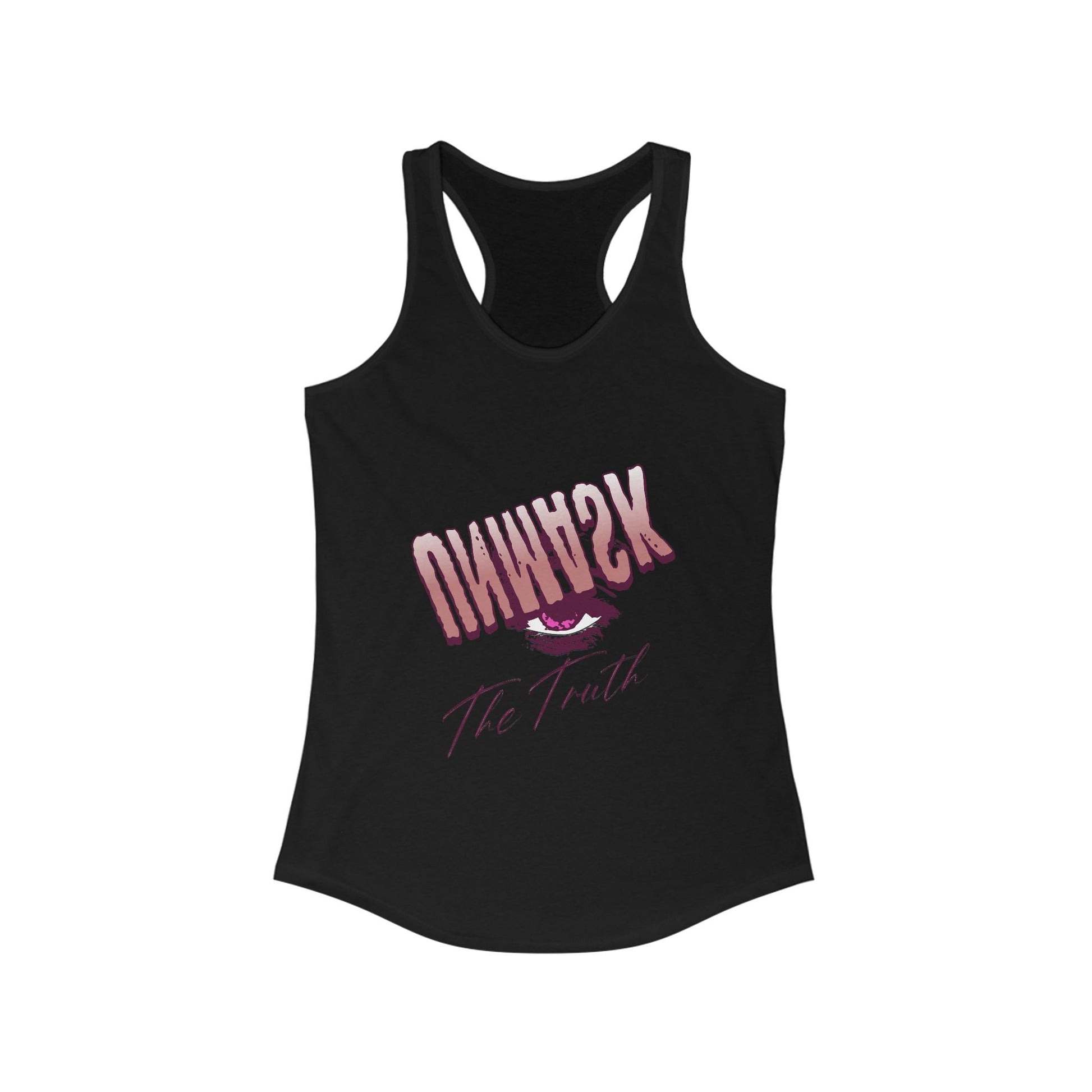 Racerback Tank Eye Whisper Truth Graphic