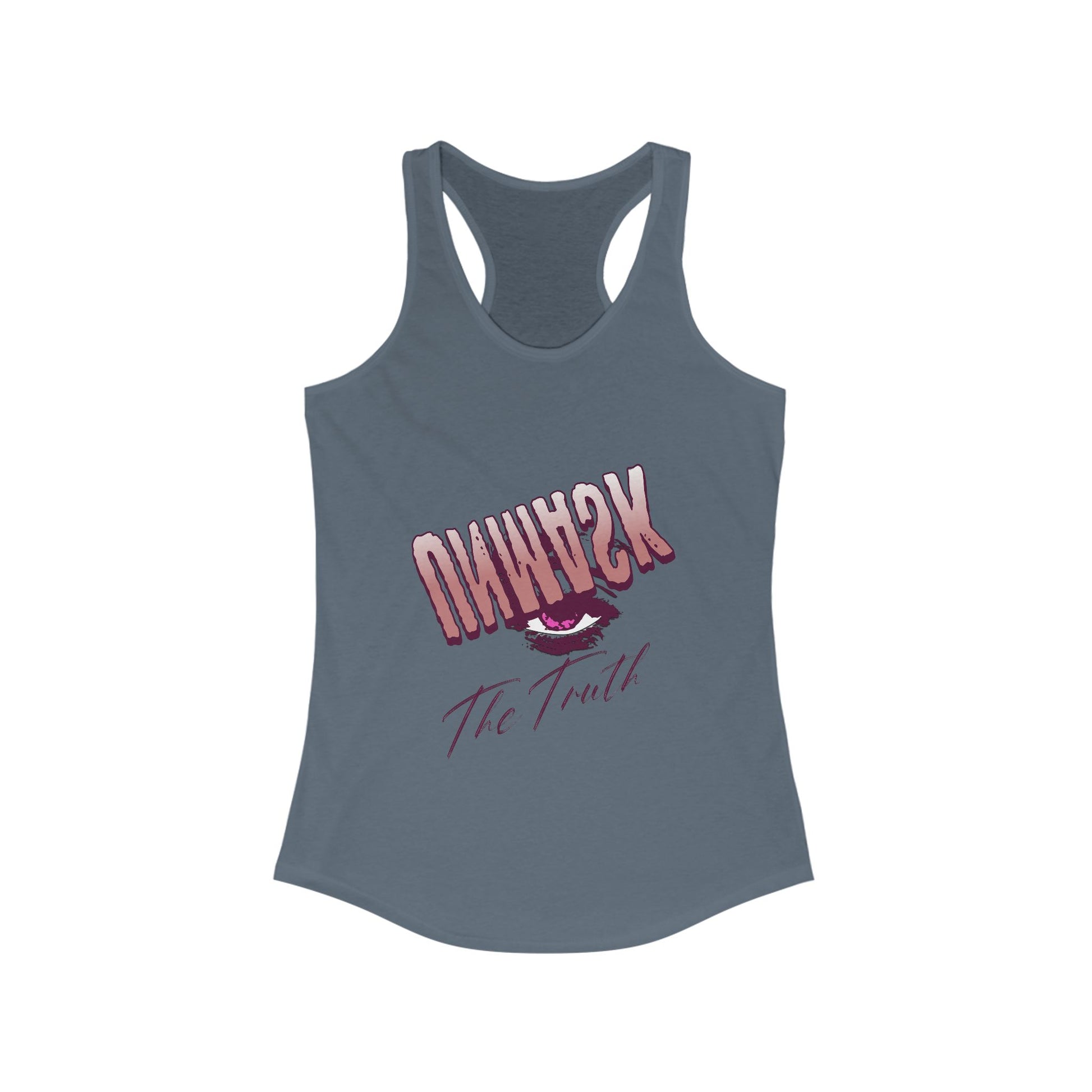 Racerback Tank Eye Whisper Truth Graphic