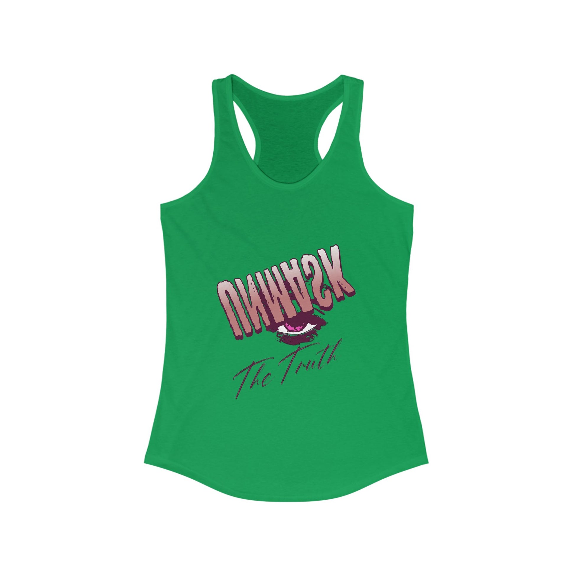 Racerback Tank Eye Whisper Truth Graphic