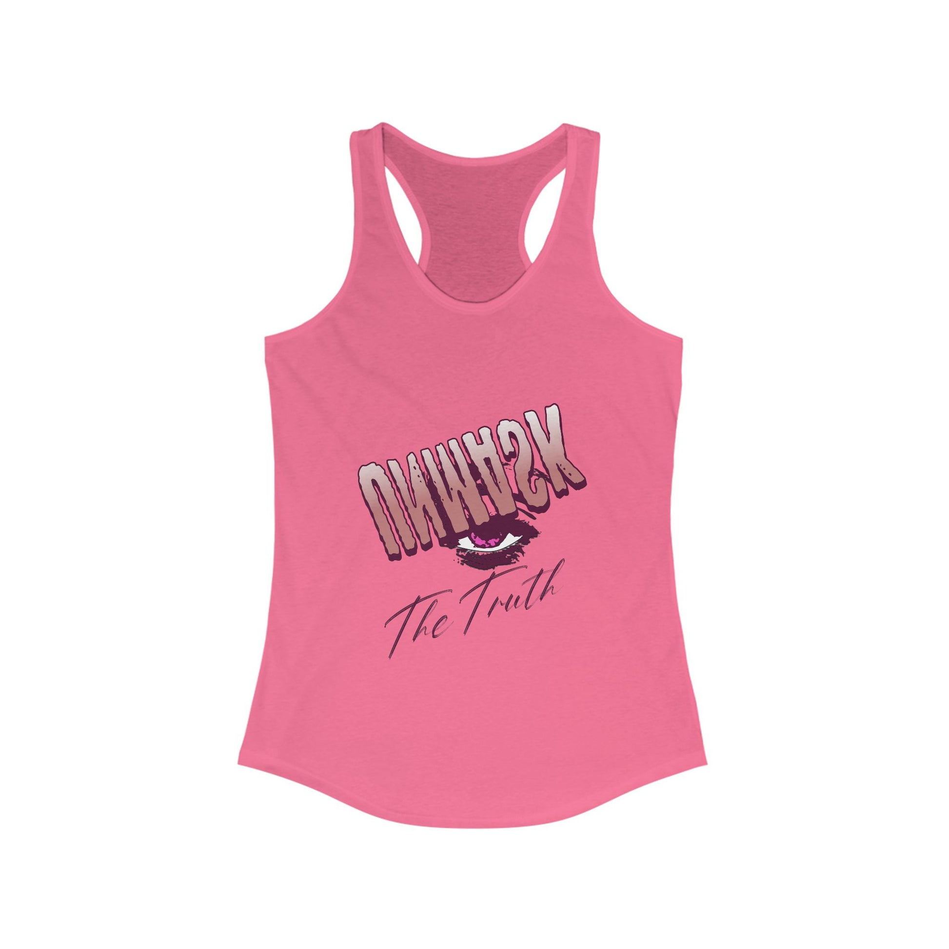 Racerback Tank Eye Whisper Truth Graphic