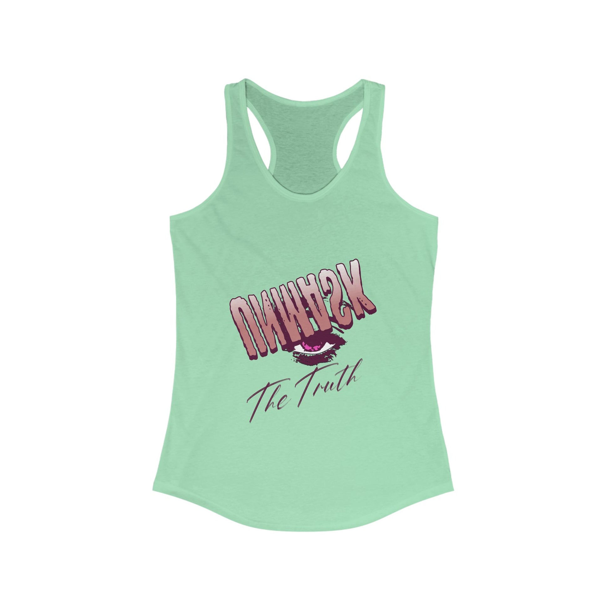 Racerback Tank Eye Whisper Truth Graphic