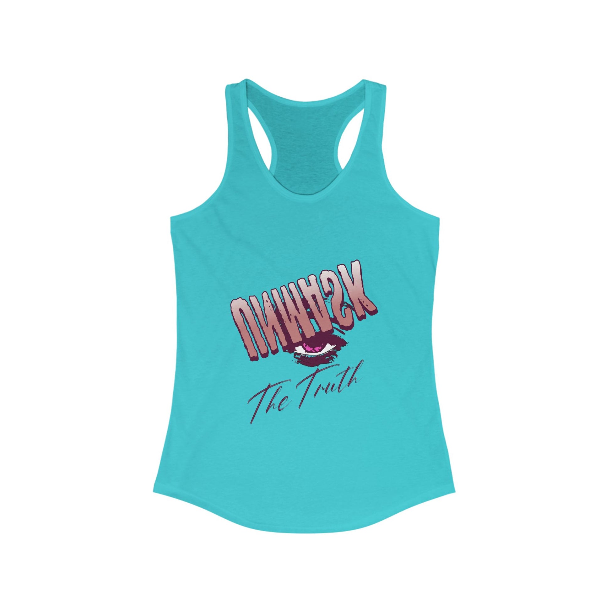 Racerback Tank Eye Whisper Truth Graphic