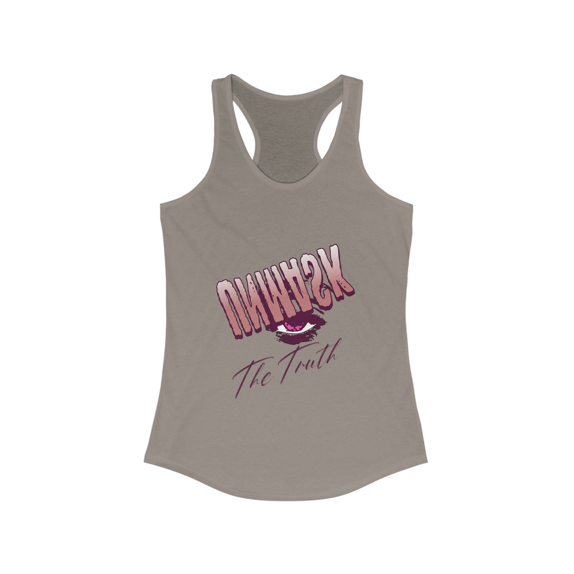 Racerback Tank Eye Whisper Truth Graphic