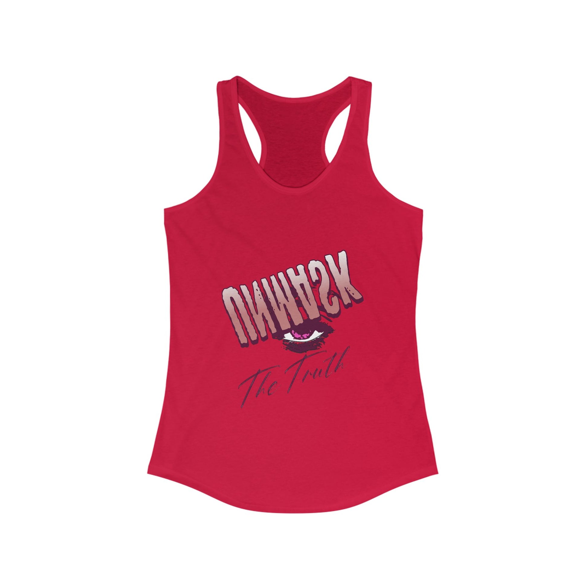 Racerback Tank Eye Whisper Truth Graphic