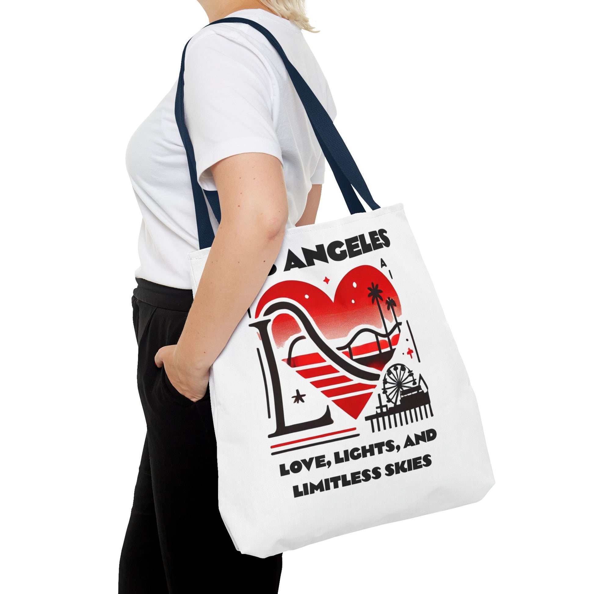 Los Angeles Love Tote Bag | AOP Beach Bag, Shopping Tote, Travel Bag, Eco-Friendly Gift, California Souvenir
