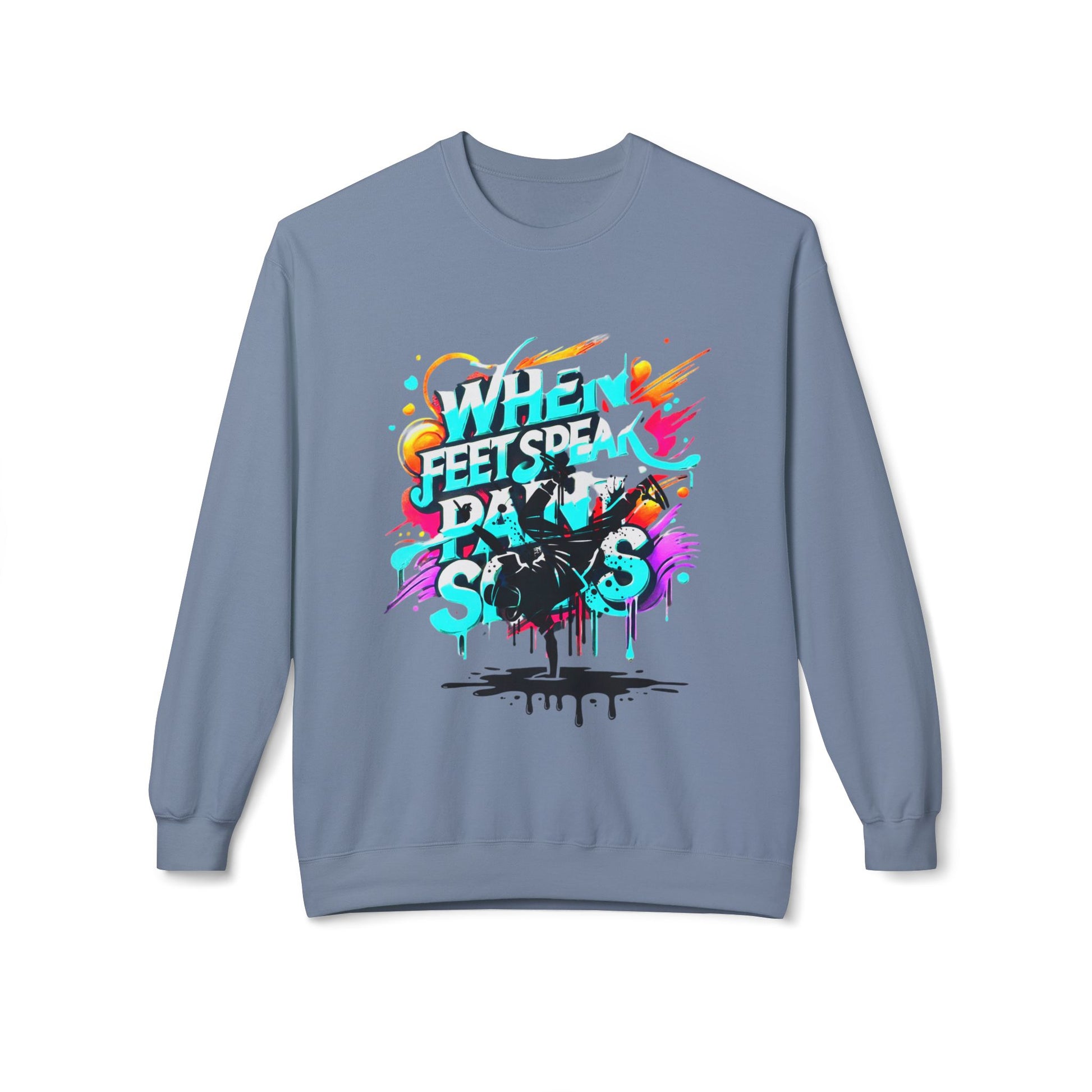 Bold in Motion Sweatshirt, Unisex Fashion Sweatshirt, Art Lover Apparel, Gift for Dancers, Street Art Crew