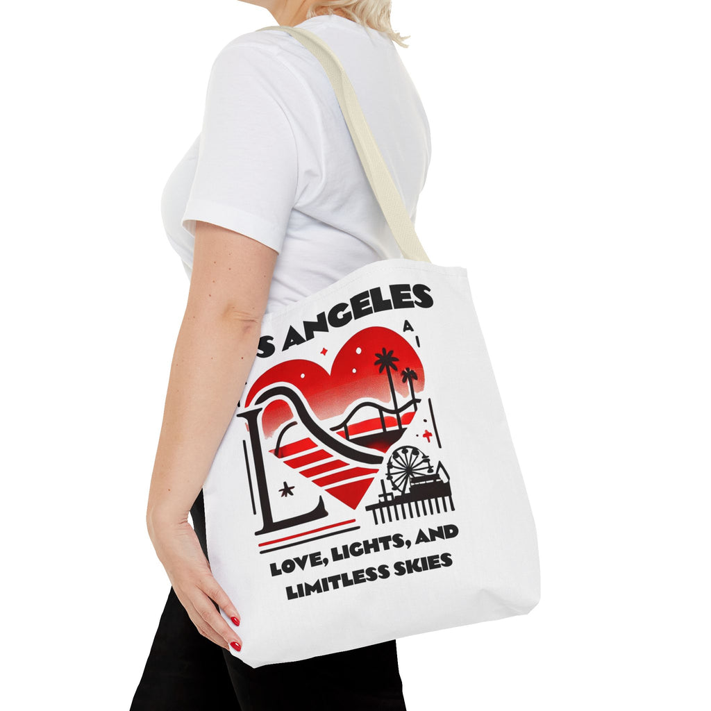 Los Angeles Love Tote Bag | AOP Beach Bag, Shopping Tote, Travel Bag, Eco-Friendly Gift, California Souvenir