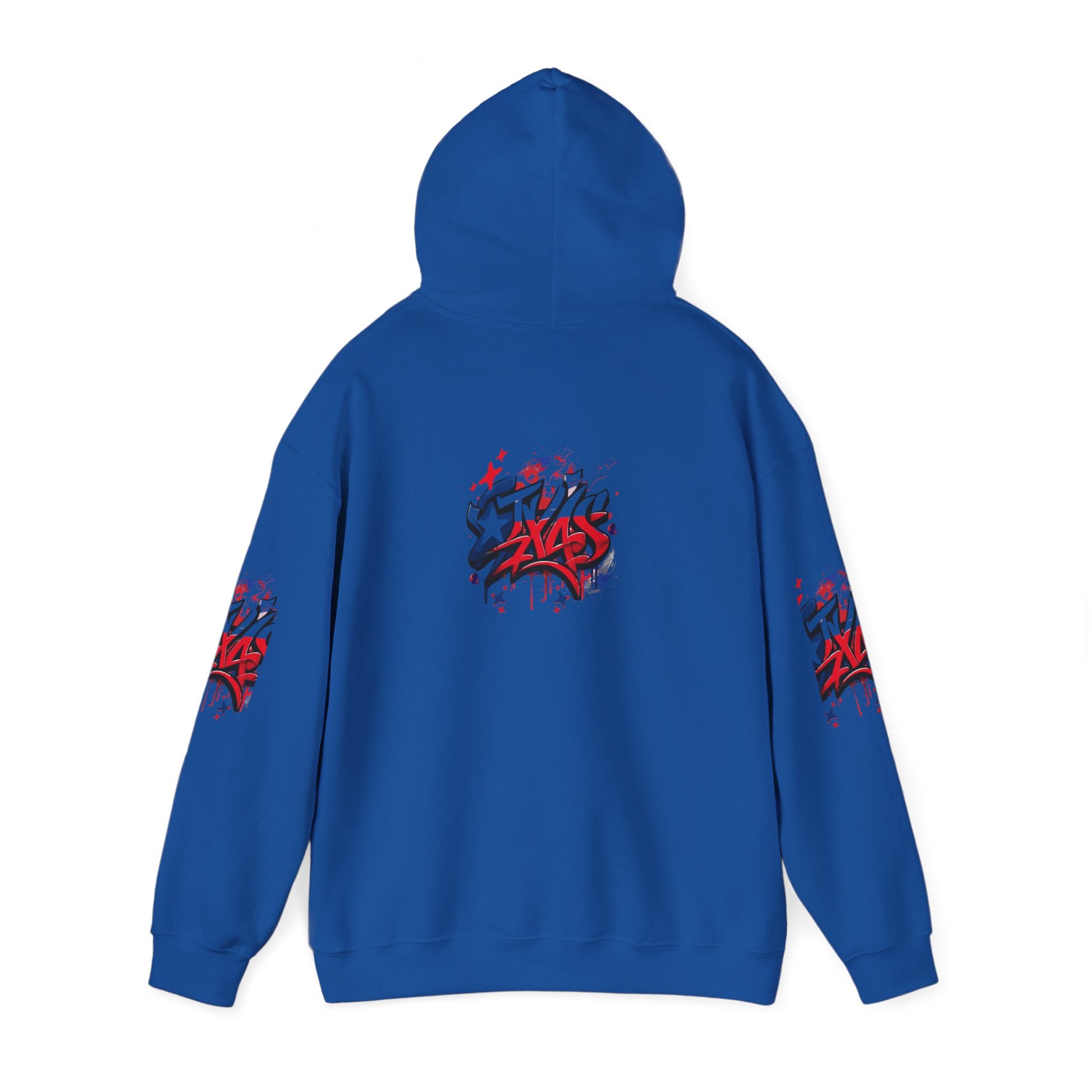 Patriotic Graffiti Hoodie, Cozy Sweatshirt for Casual Wear, Perfect Gift for July 4th, Stylish Streetwear, Unisex Fashion