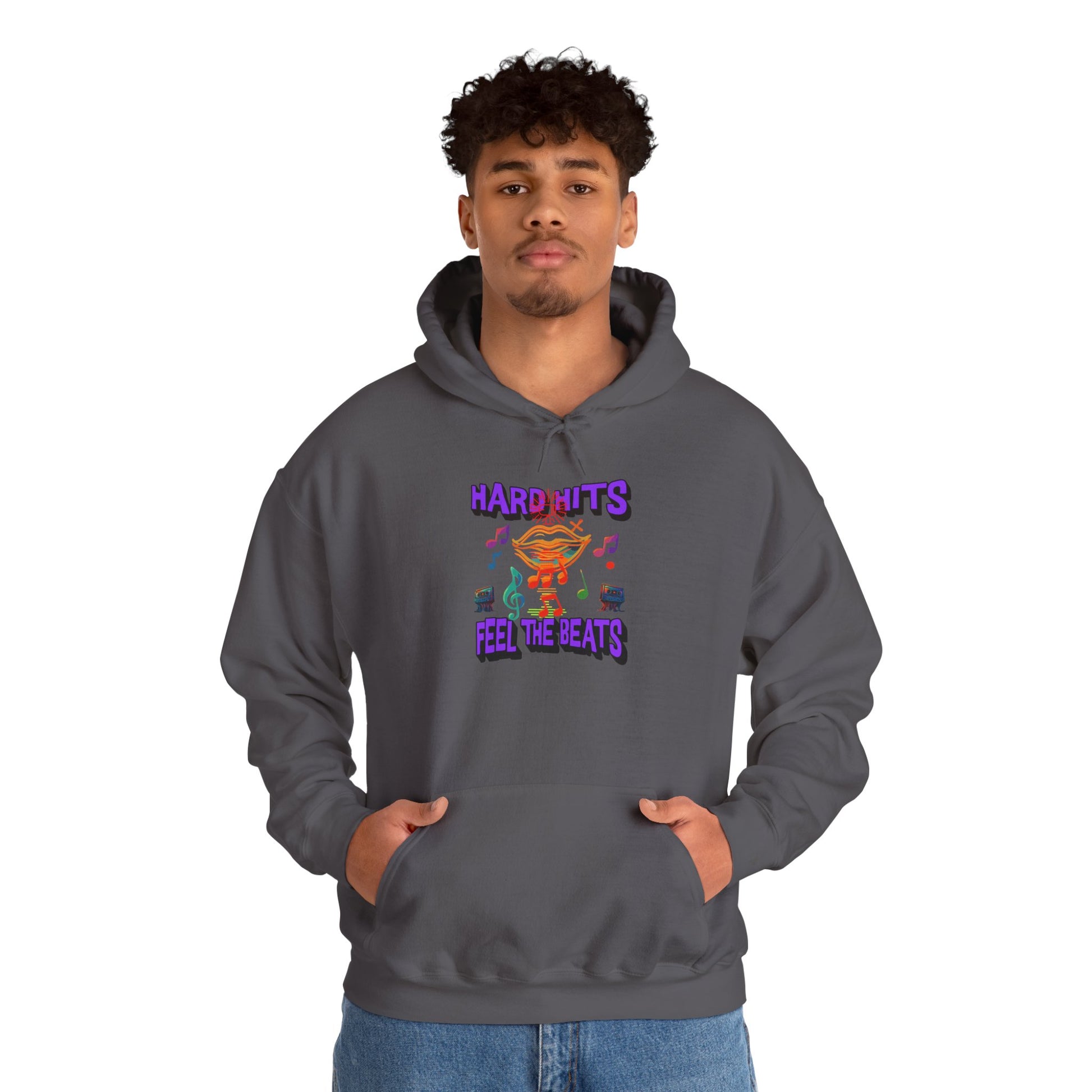 Music Vibes Hooded Sweatshirt - Feel the Beats, Unisex Hoodie, Comfortable Sweatshirt, Perfect Gift for Music Lovers, Casual Wear