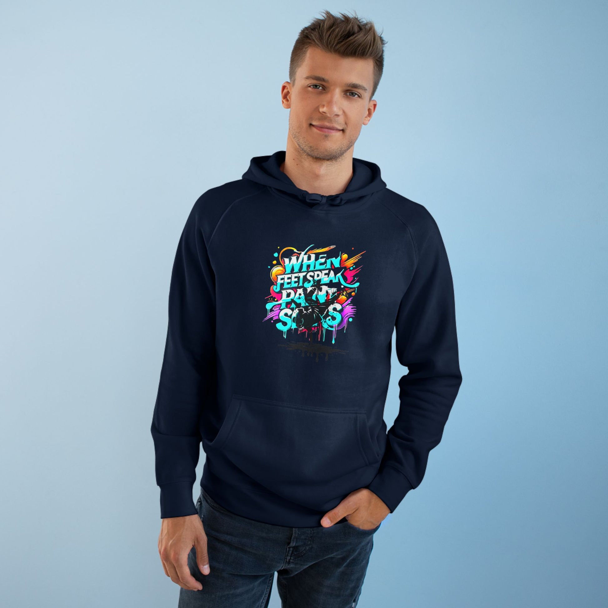 Urban Expression Graffiti Hoodie - When Feet Speak, Paint Soars Hoodie.