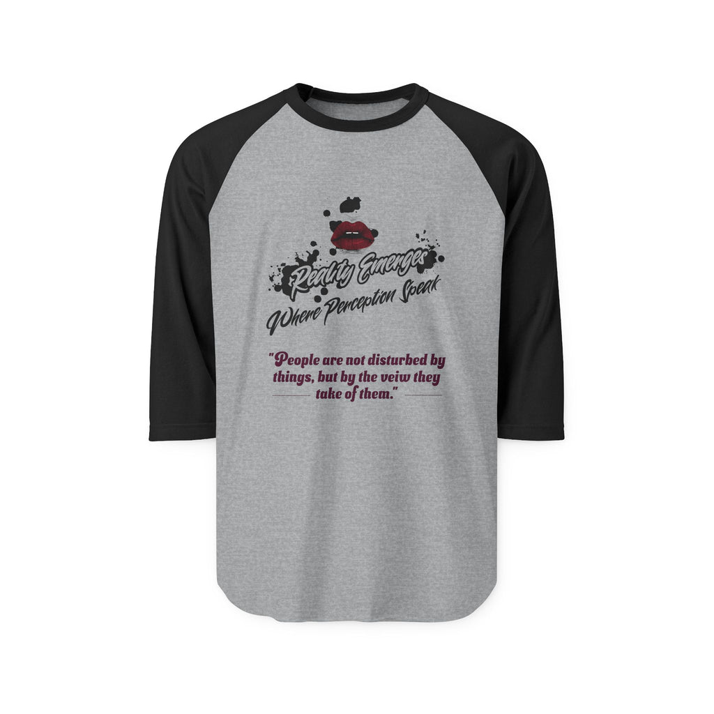 Three-Quarter Sleeve Raglan T-Shirt, Quote Tee, Motivational Shirt, Gift for Her, Unisex Casual Wear