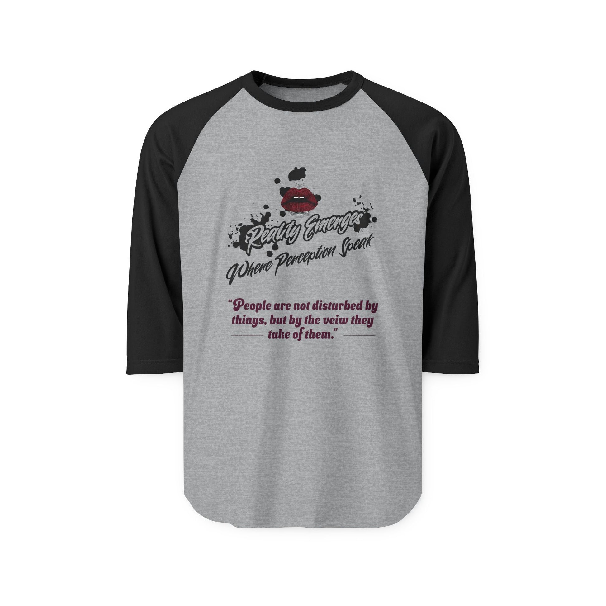 Three-Quarter Sleeve Raglan T-Shirt, Quote Tee, Motivational Shirt, Gift for Her, Unisex Casual Wear